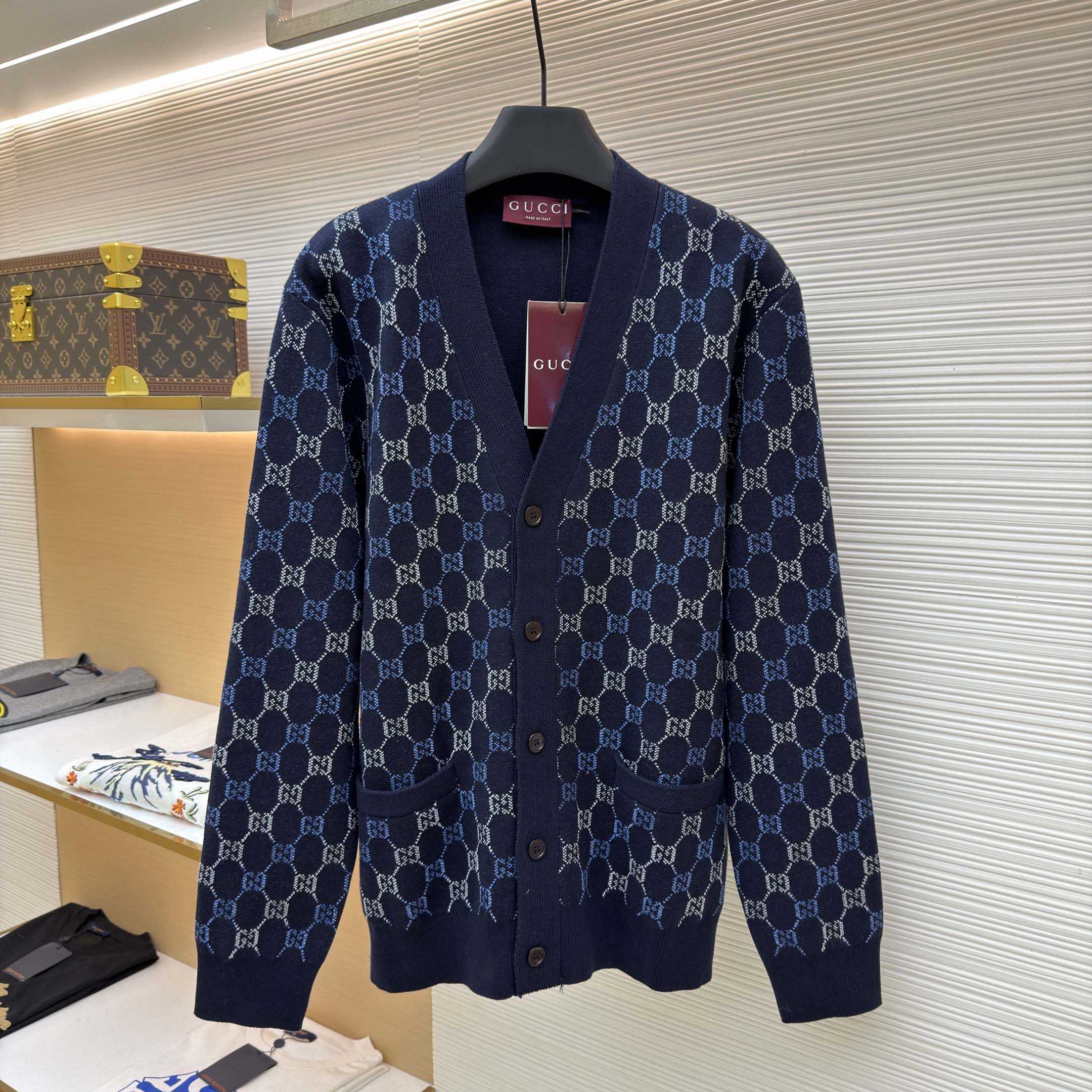 Gucci GG Double Wool Knit Sweater - DopestKickz