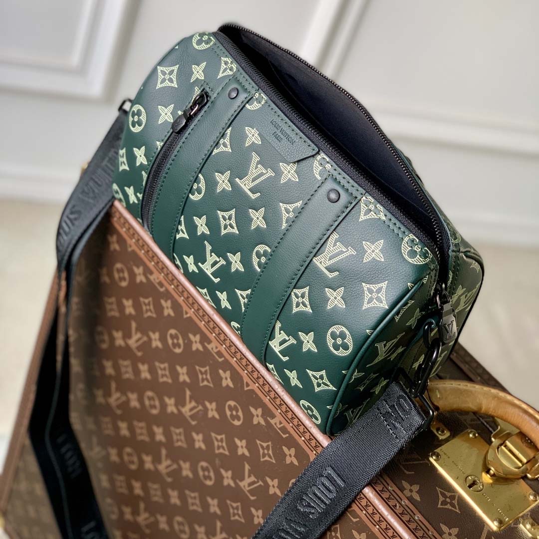 Louis Vuitton City Keepall Monogram Shadow   M27184 - DopestKickz