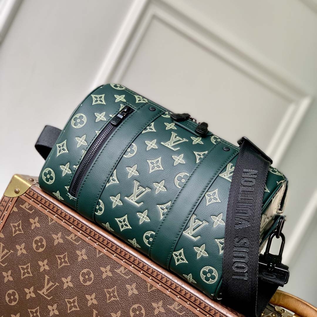 Louis Vuitton City Keepall Monogram Shadow   M27184 - DopestKickz