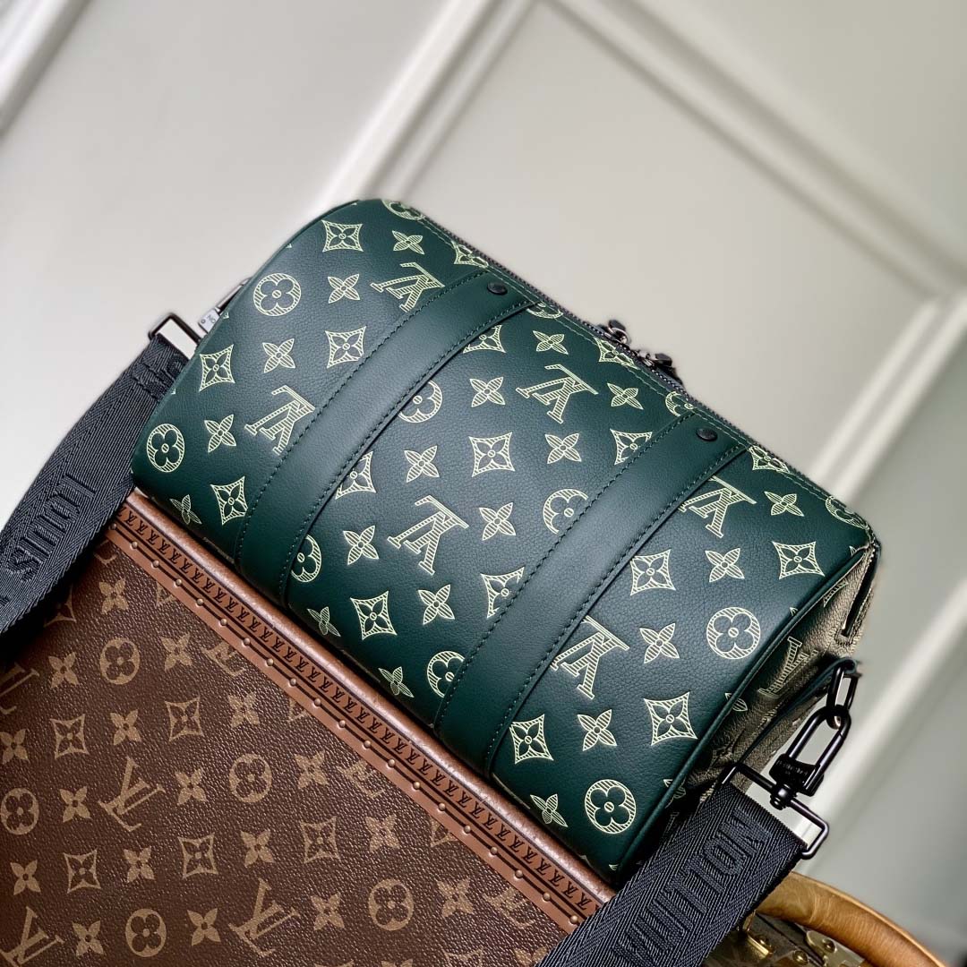 Louis Vuitton City Keepall Monogram Shadow   M27184 - DopestKickz