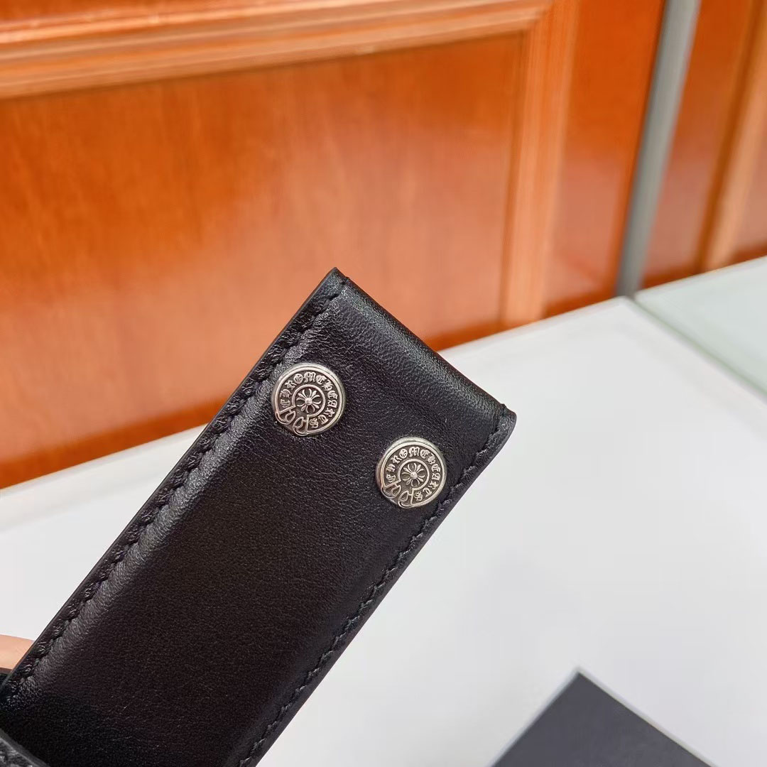 Chrome Hearts Leather Belt   - DopestKickz