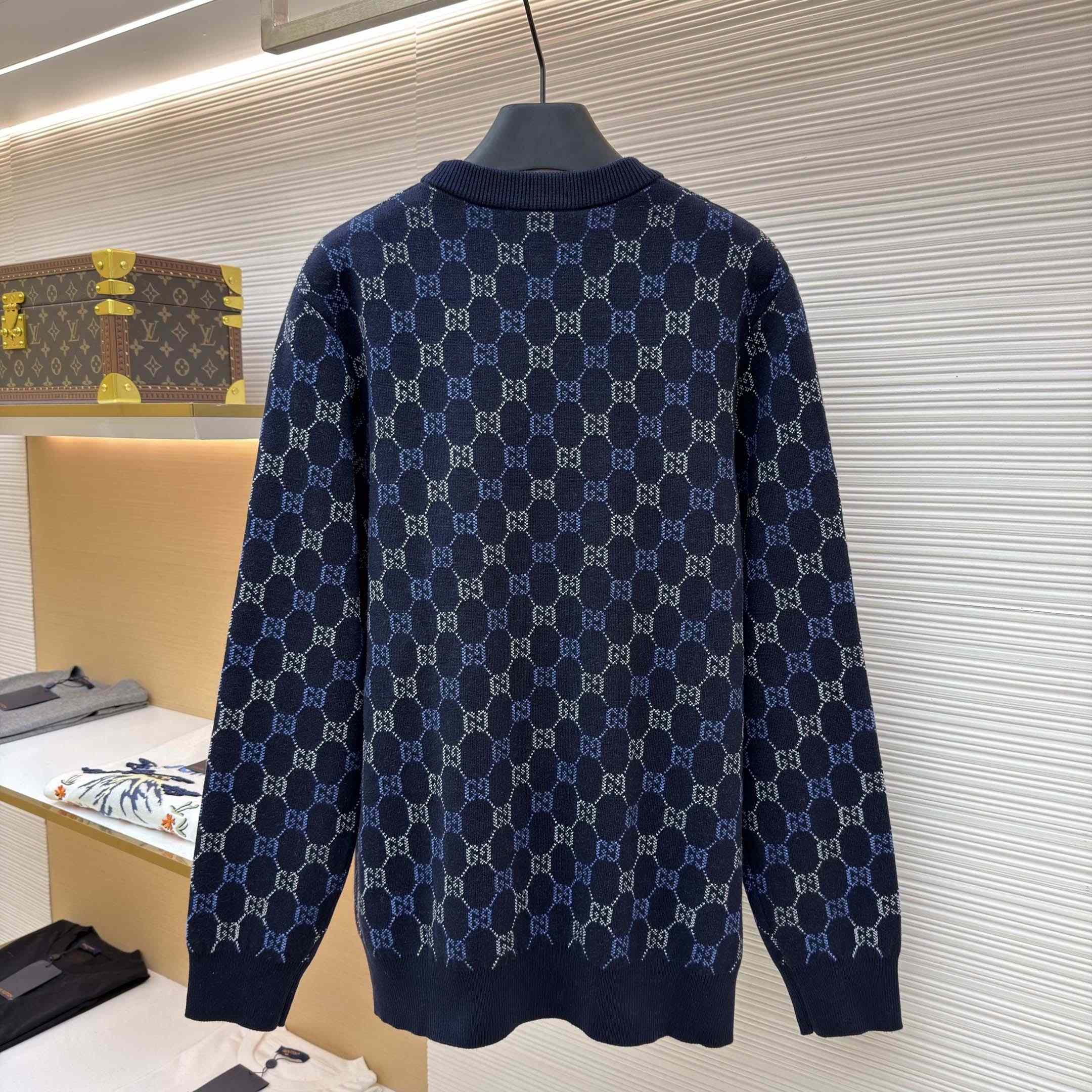 Gucci GG Double Wool Knit Sweater - DopestKickz