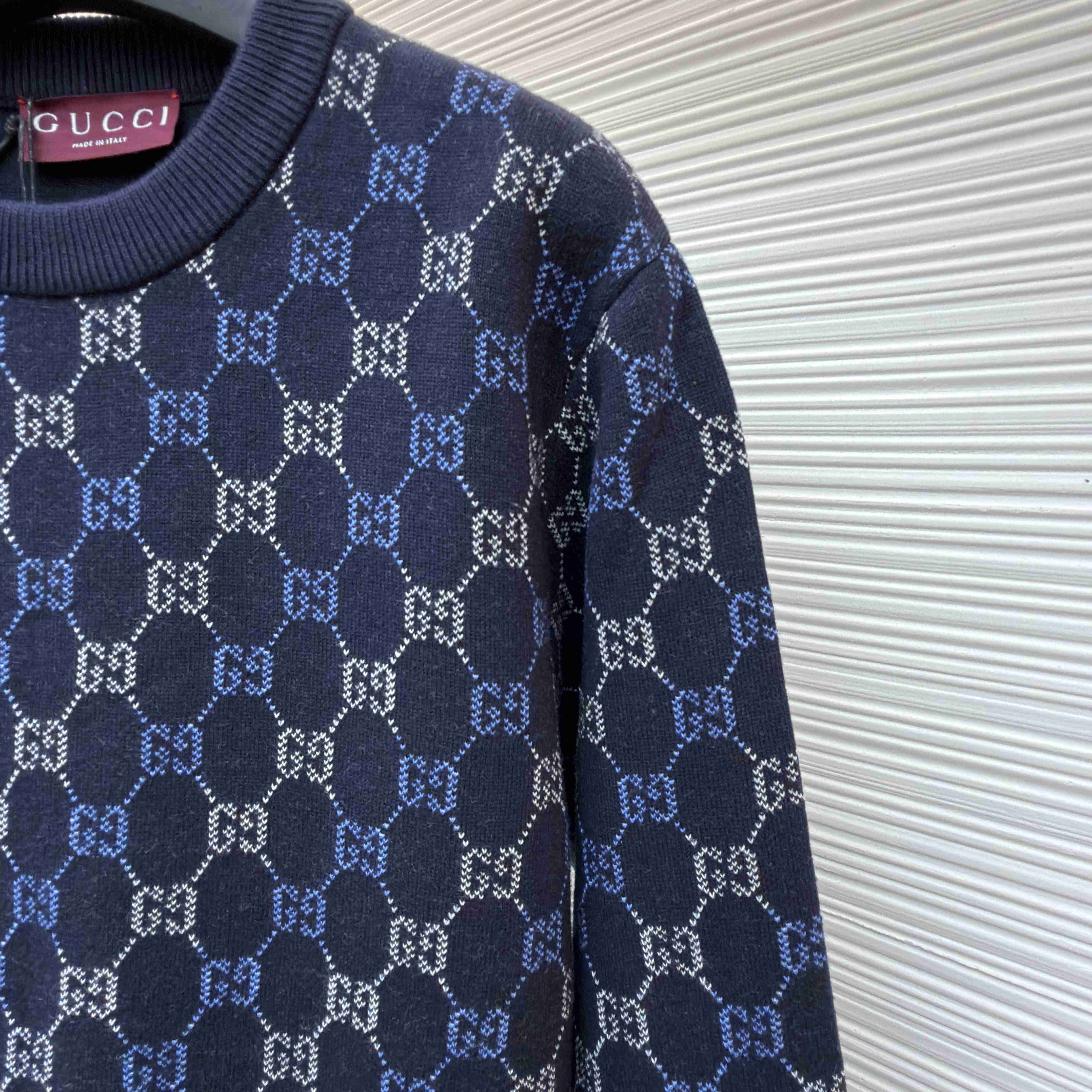 Gucci GG Double Wool Knit Sweater - DopestKickz