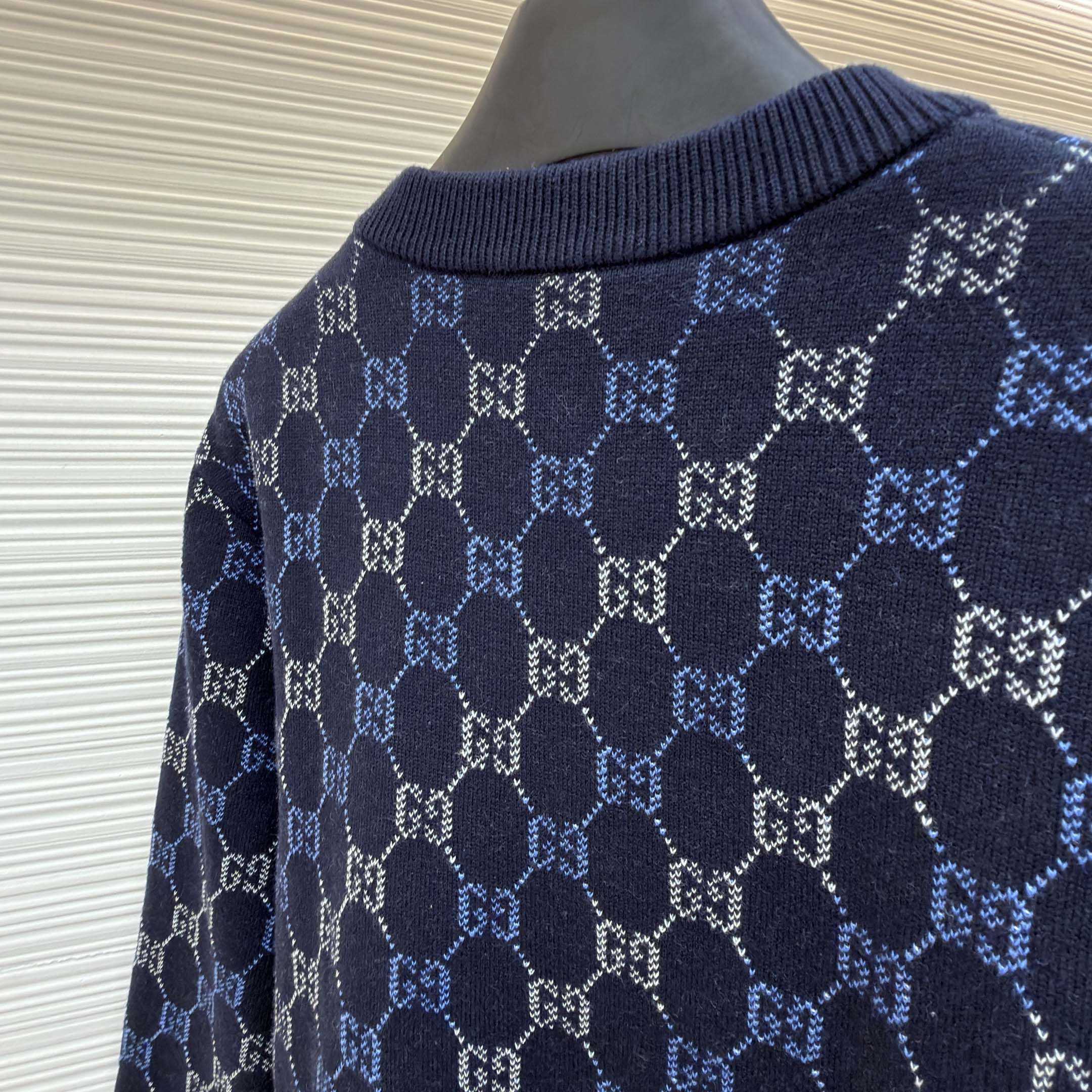 Gucci GG Double Wool Knit Sweater - DopestKickz