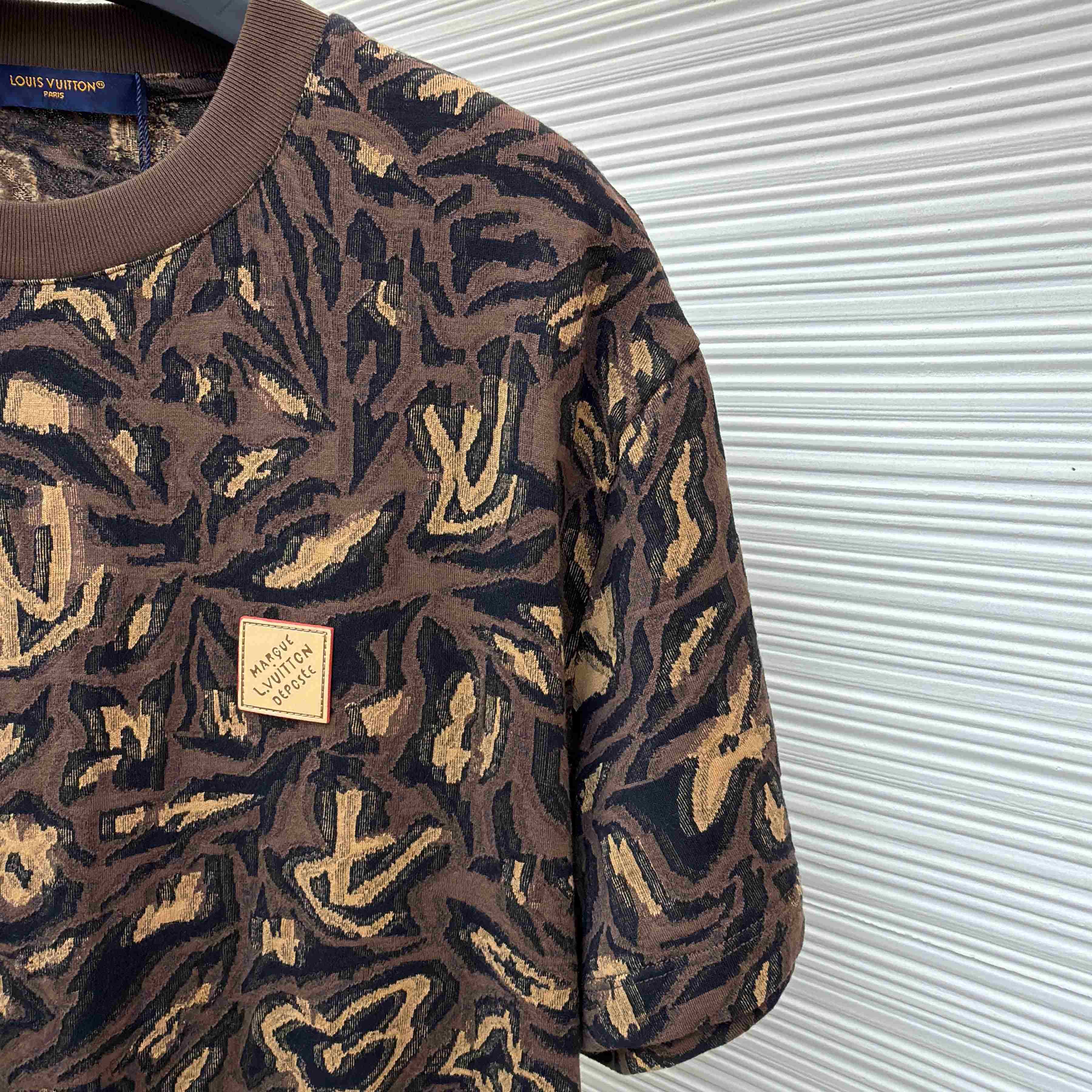 Louis Vuitton Jacquard T-Shirt   1AIMK7 - DopestKickz