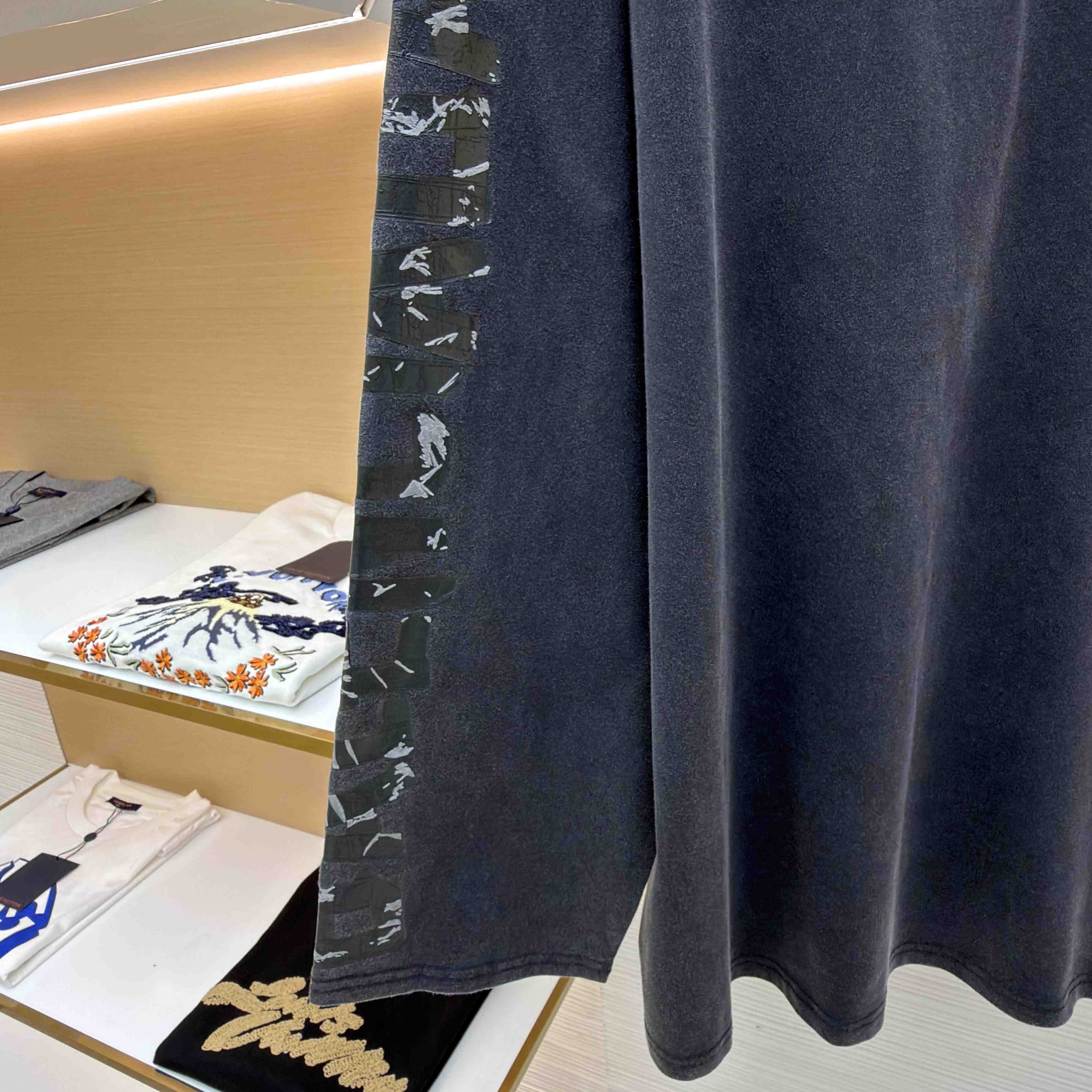 Balenciaga Men's Transparent Tape Shifted Oversized Long Sleeve T-shirt - DopestKickz