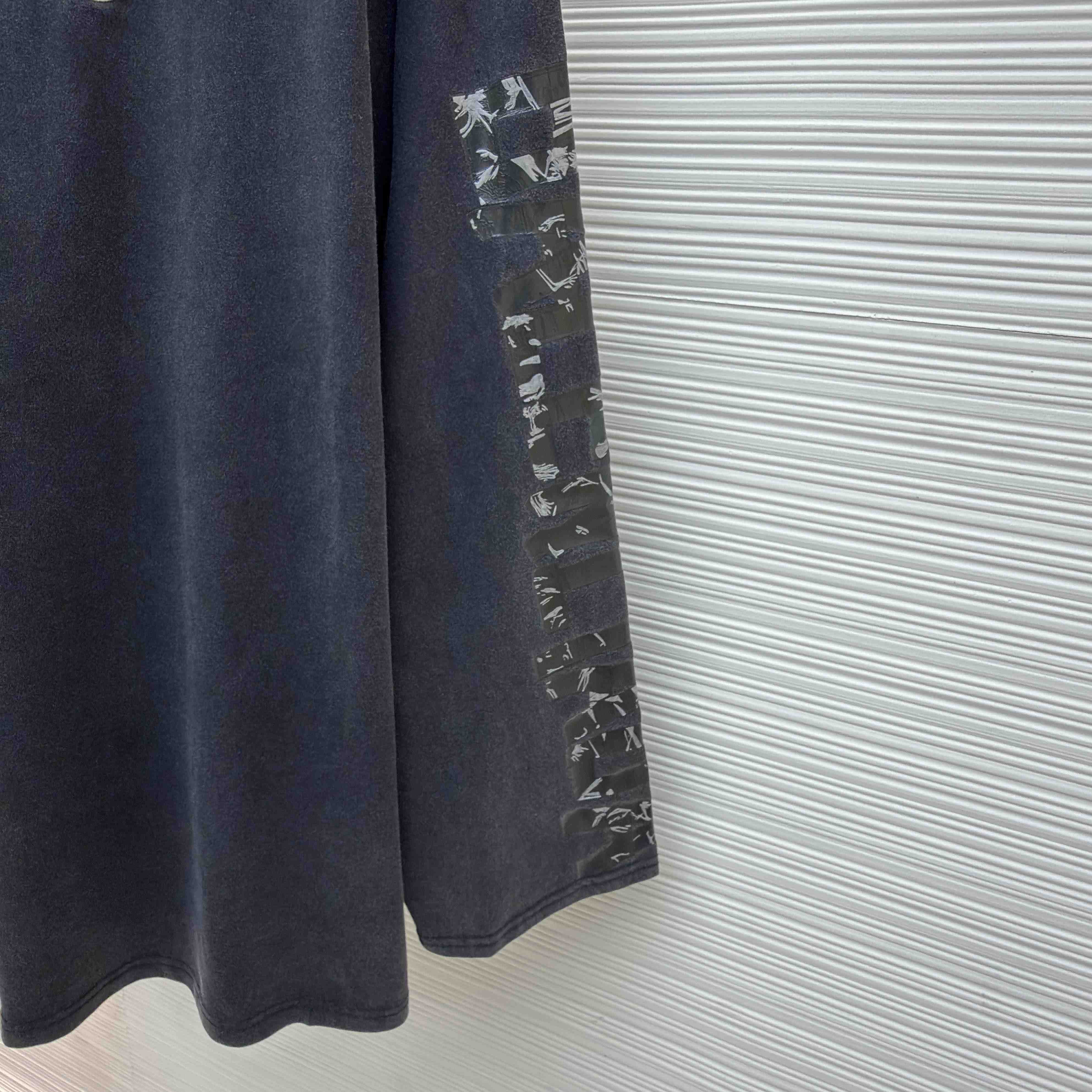 Balenciaga Men's Transparent Tape Shifted Oversized Long Sleeve T-shirt - DopestKickz