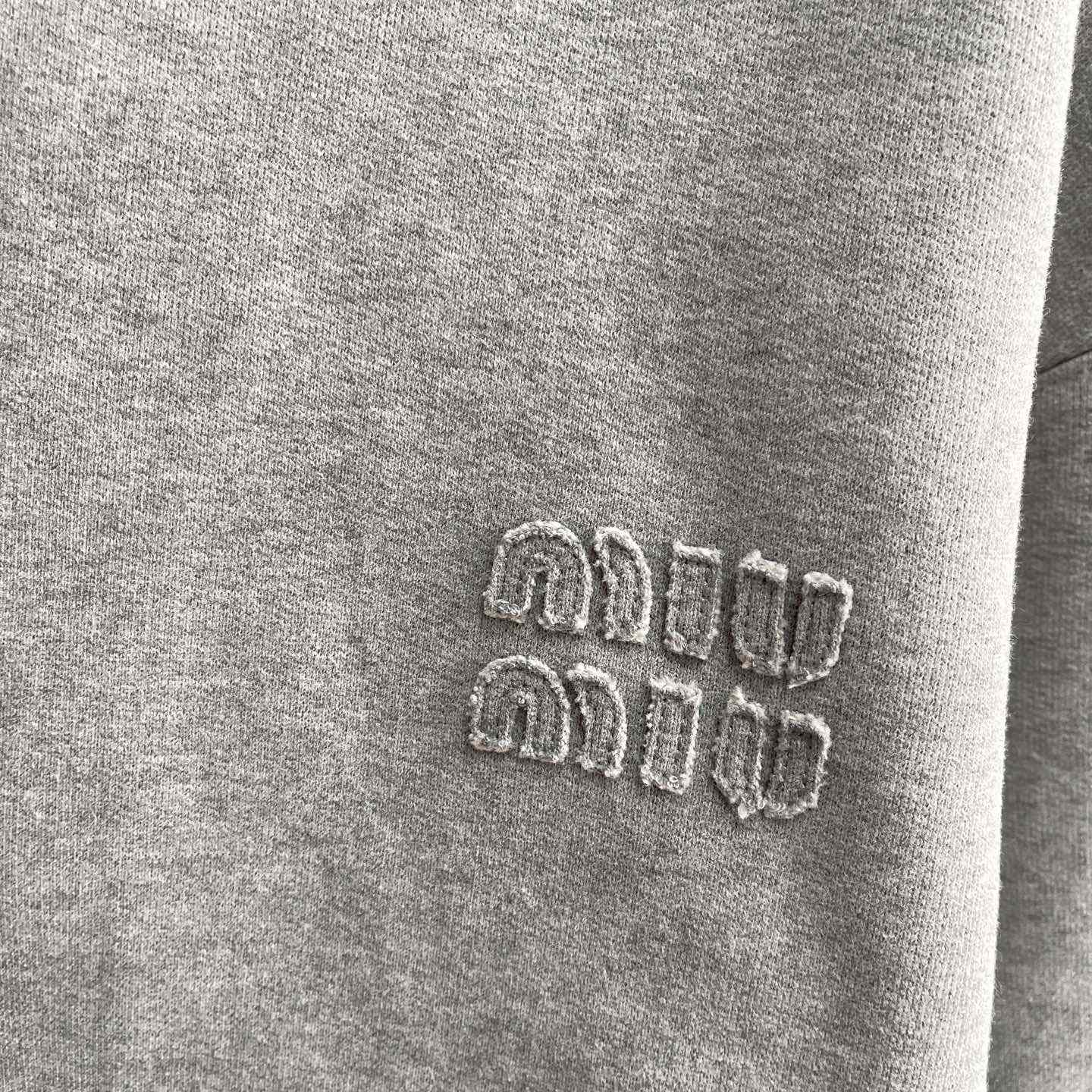 Miu Miu Logo-appliqué Cotton Hoodie     80002 - DopestKickz