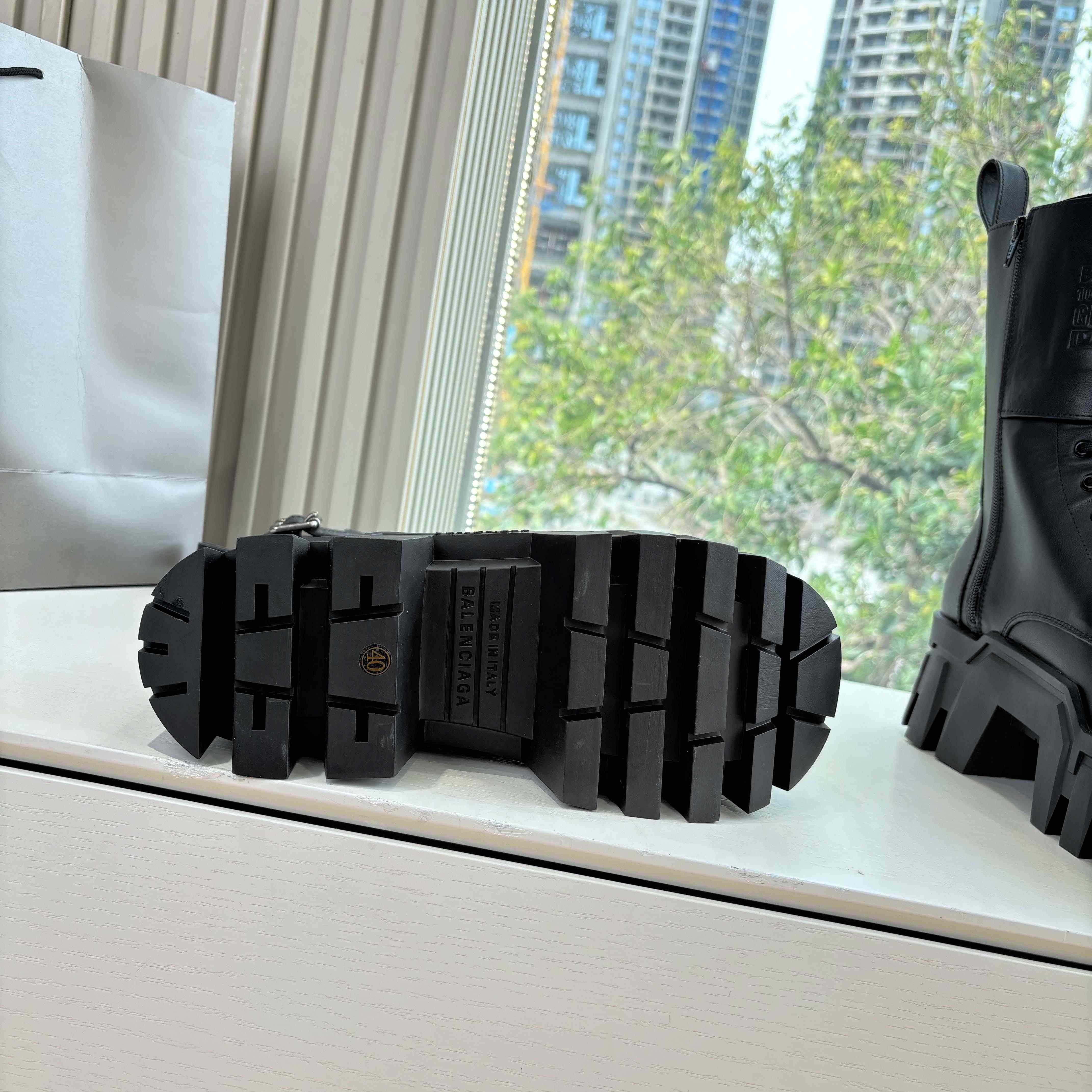 Balenciaga Bulldozer Combat Lace-Up Boot - DopestKickz