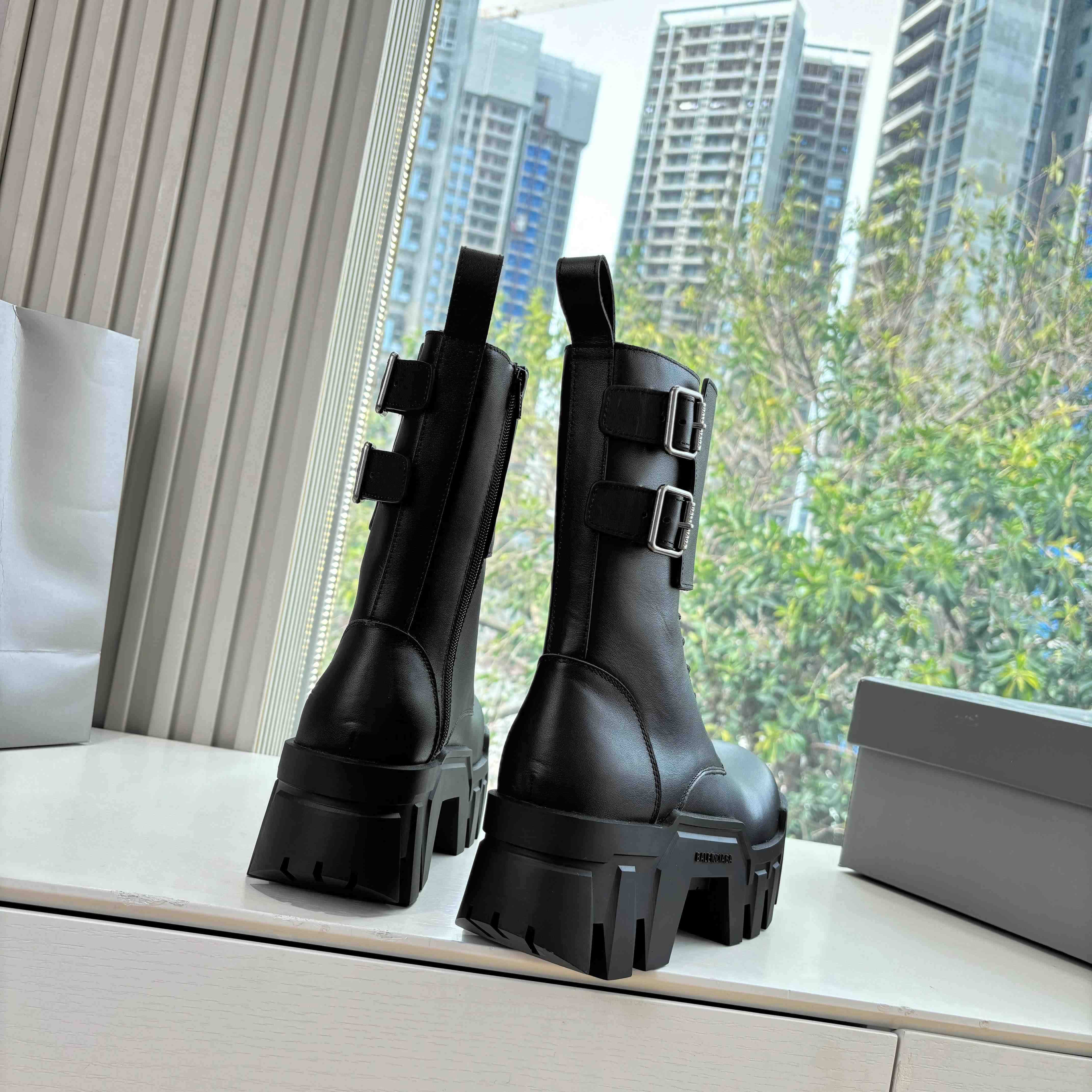 Balenciaga Bulldozer Combat Lace-Up Boot - DopestKickz