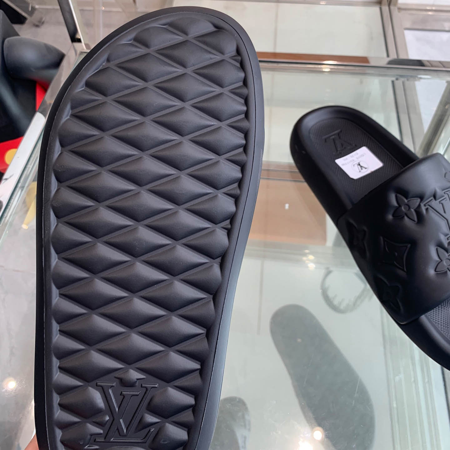 Louis Vuitton Waterfront Mule 'Monogram Embossed - Black' - DopestKickz