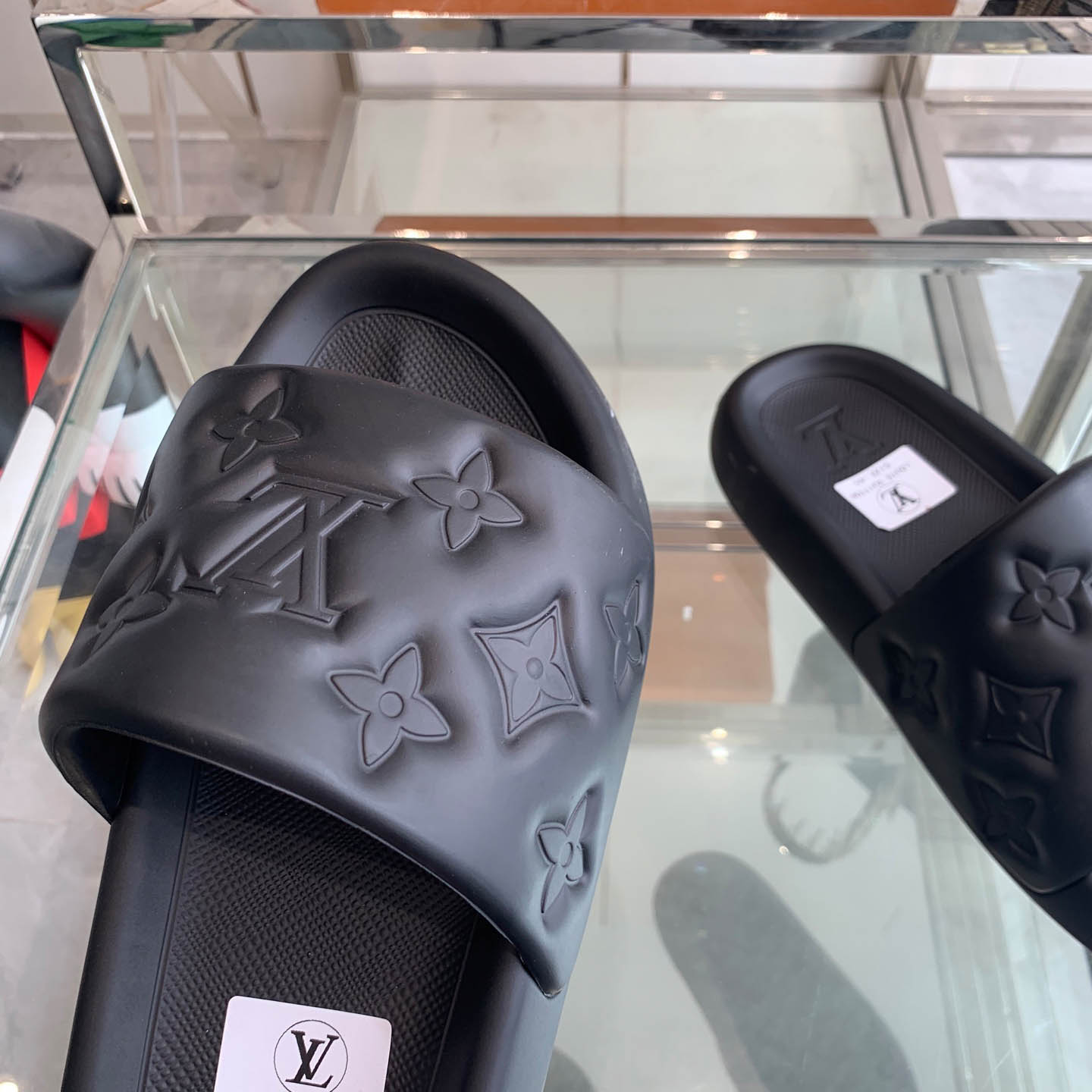 Louis Vuitton Waterfront Mule 'Monogram Embossed - Black' - DopestKickz