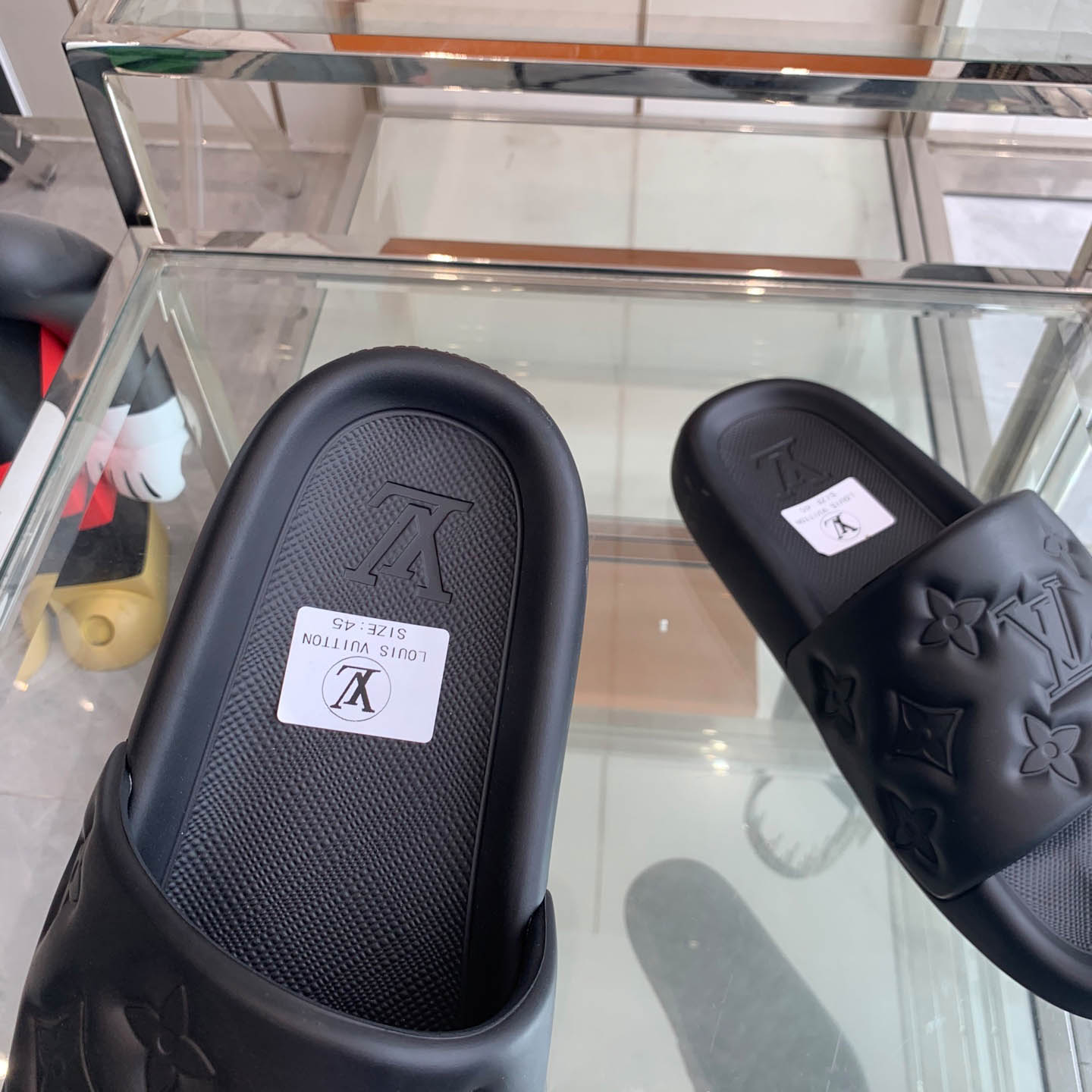 Louis Vuitton Waterfront Mule 'Monogram Embossed - Black' - DopestKickz