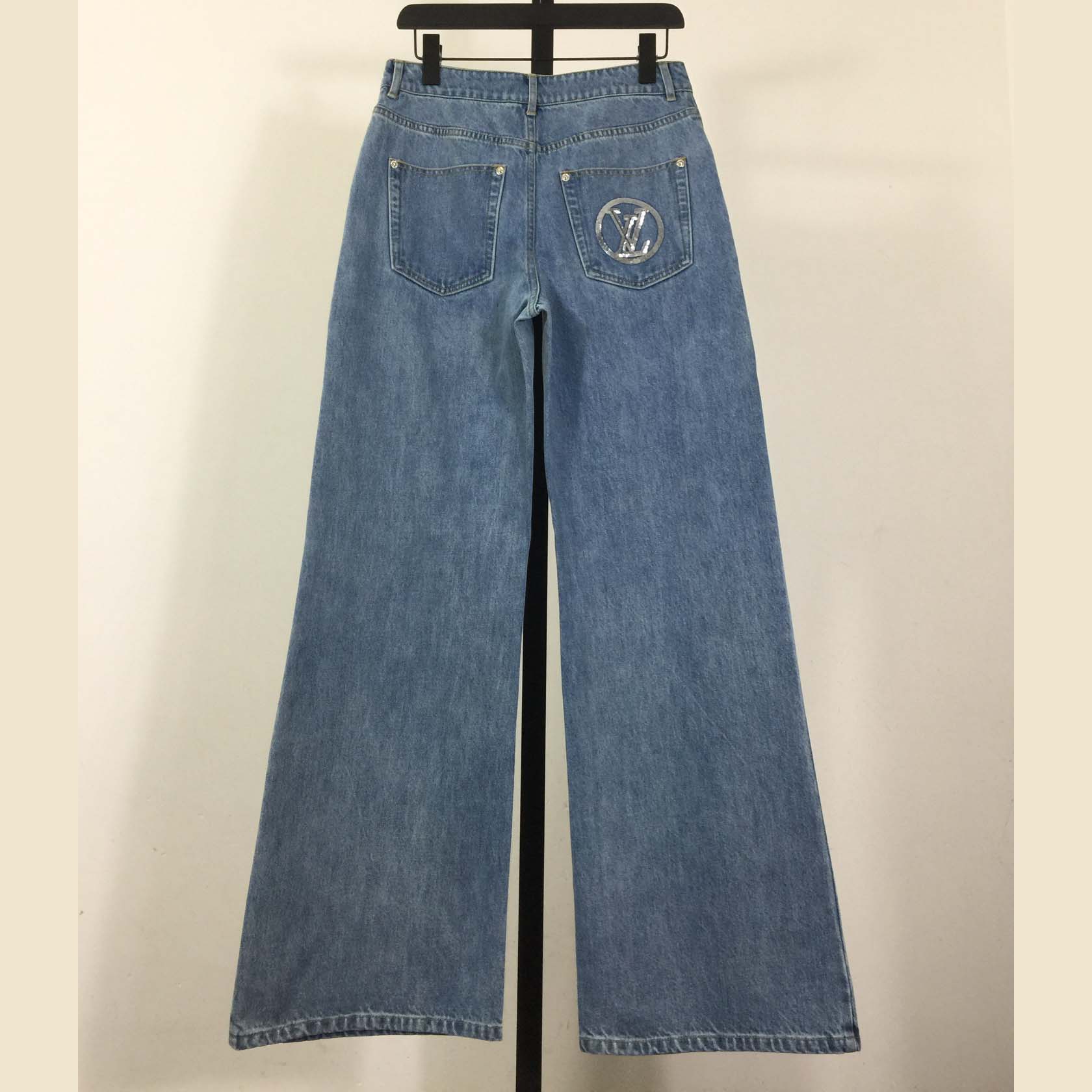 Louis Vuitton Signature Sequin Slim-Fit Jeans - DopestKickz