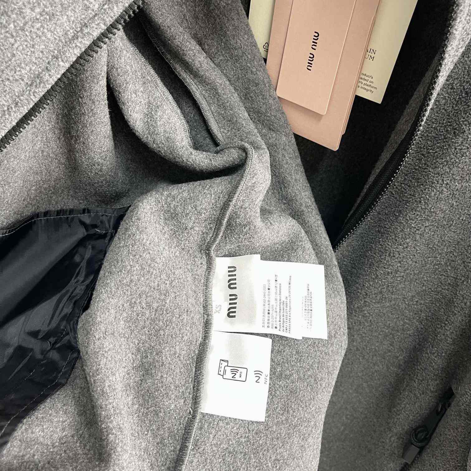 Miu Miu Logo-embroidered Fleece Sweatshirt    60056 - DopestKickz