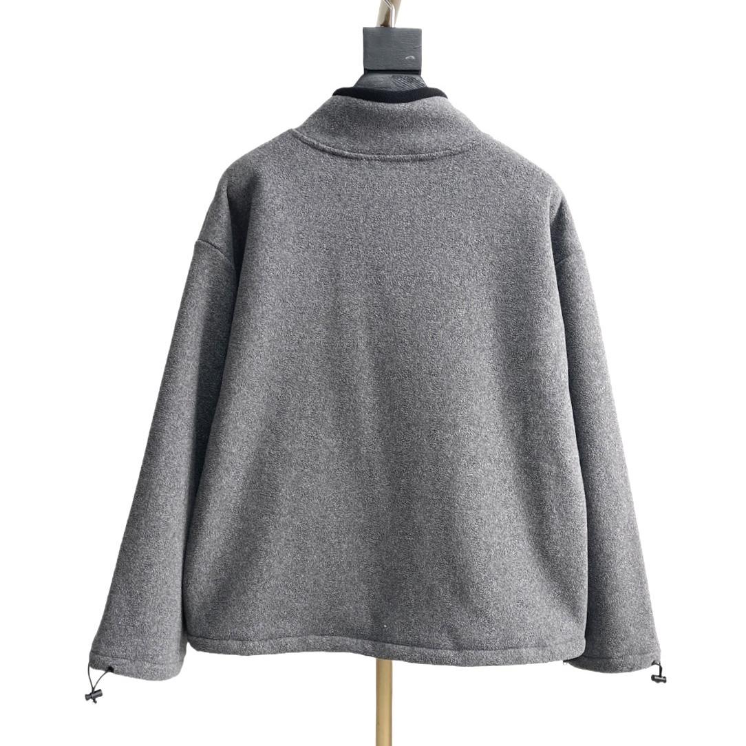 Miu Miu Logo-embroidered Fleece Sweatshirt    60056 - DopestKickz