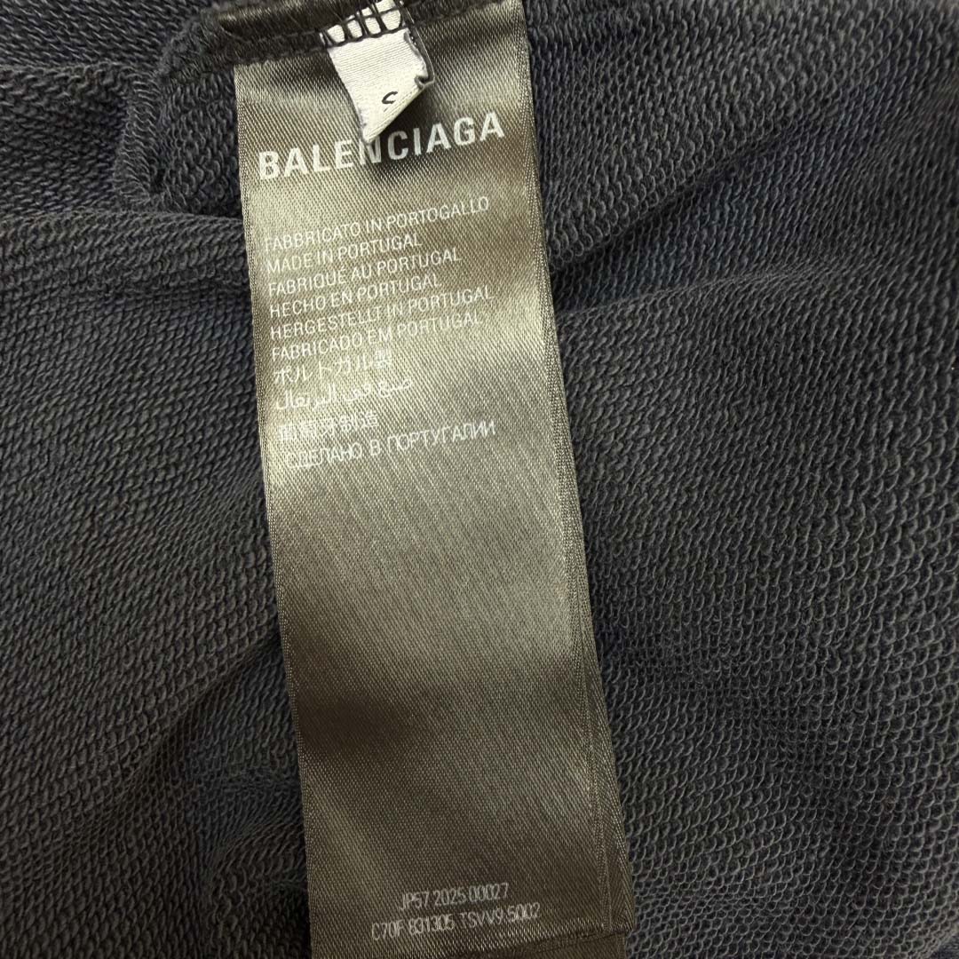 Balenciaga Transparent Tape Baggy Pants In Faded Black - DopestKickz