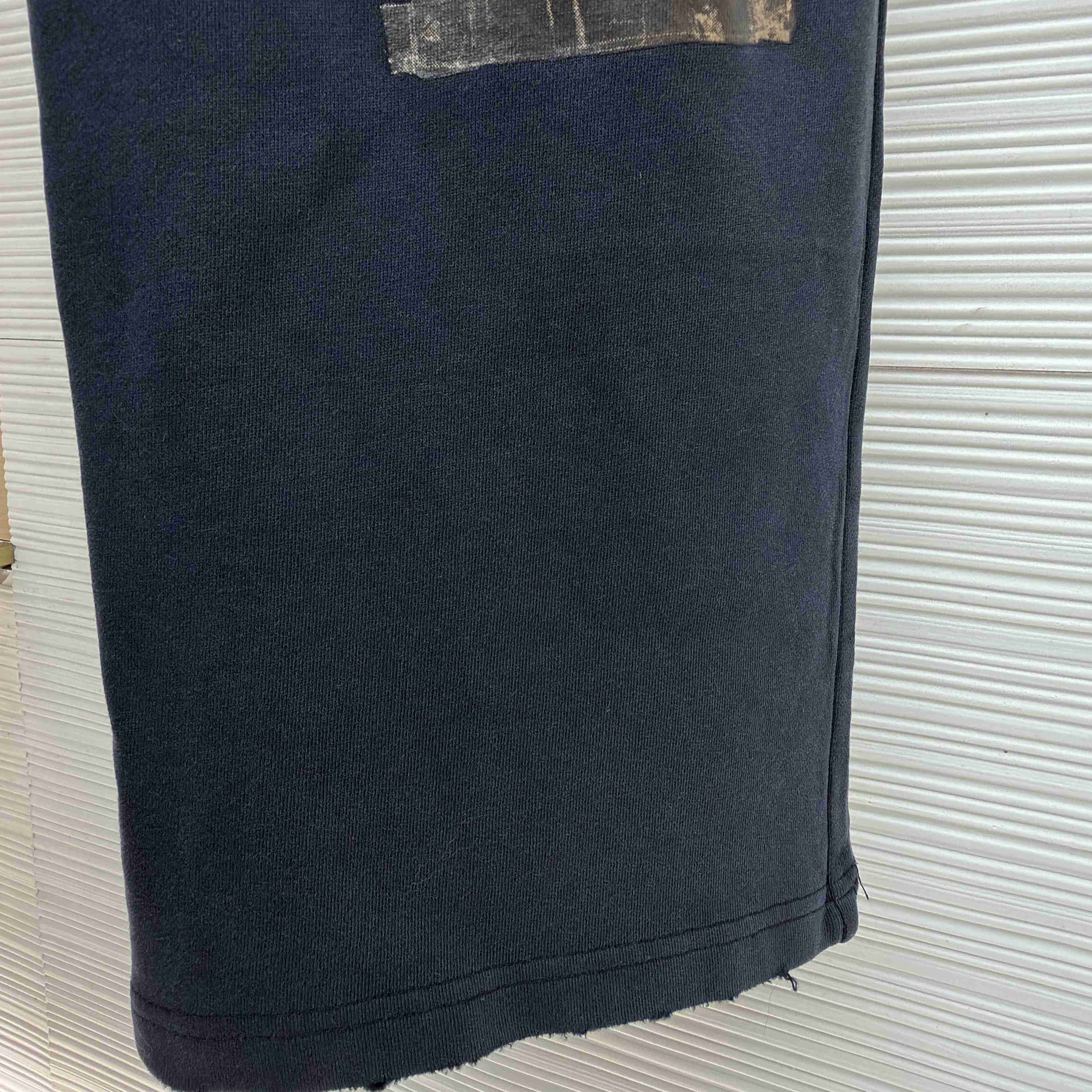 Balenciaga Transparent Tape Baggy Pants In Faded Black - DopestKickz