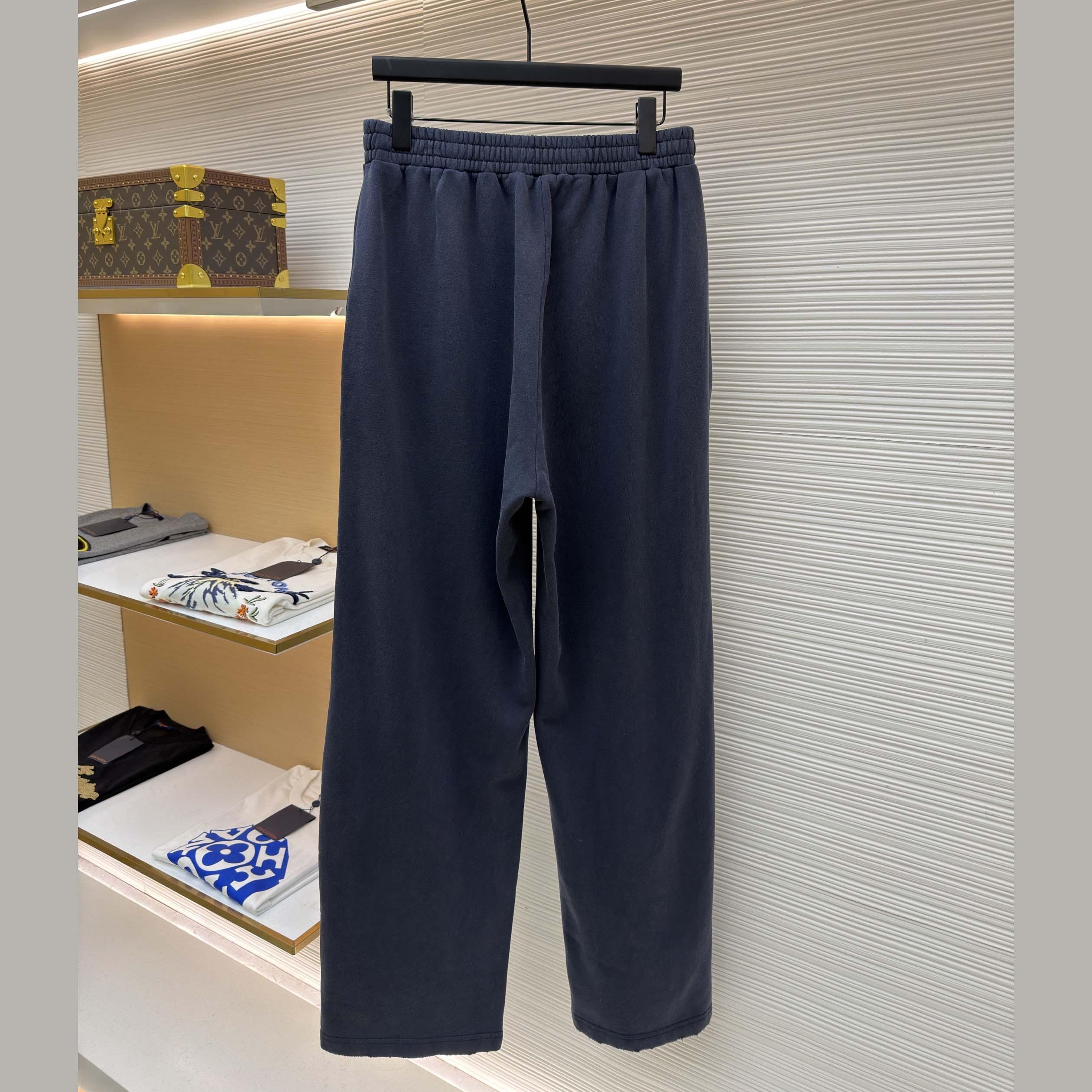 Balenciaga Transparent Tape Baggy Pants In Faded Black - DopestKickz