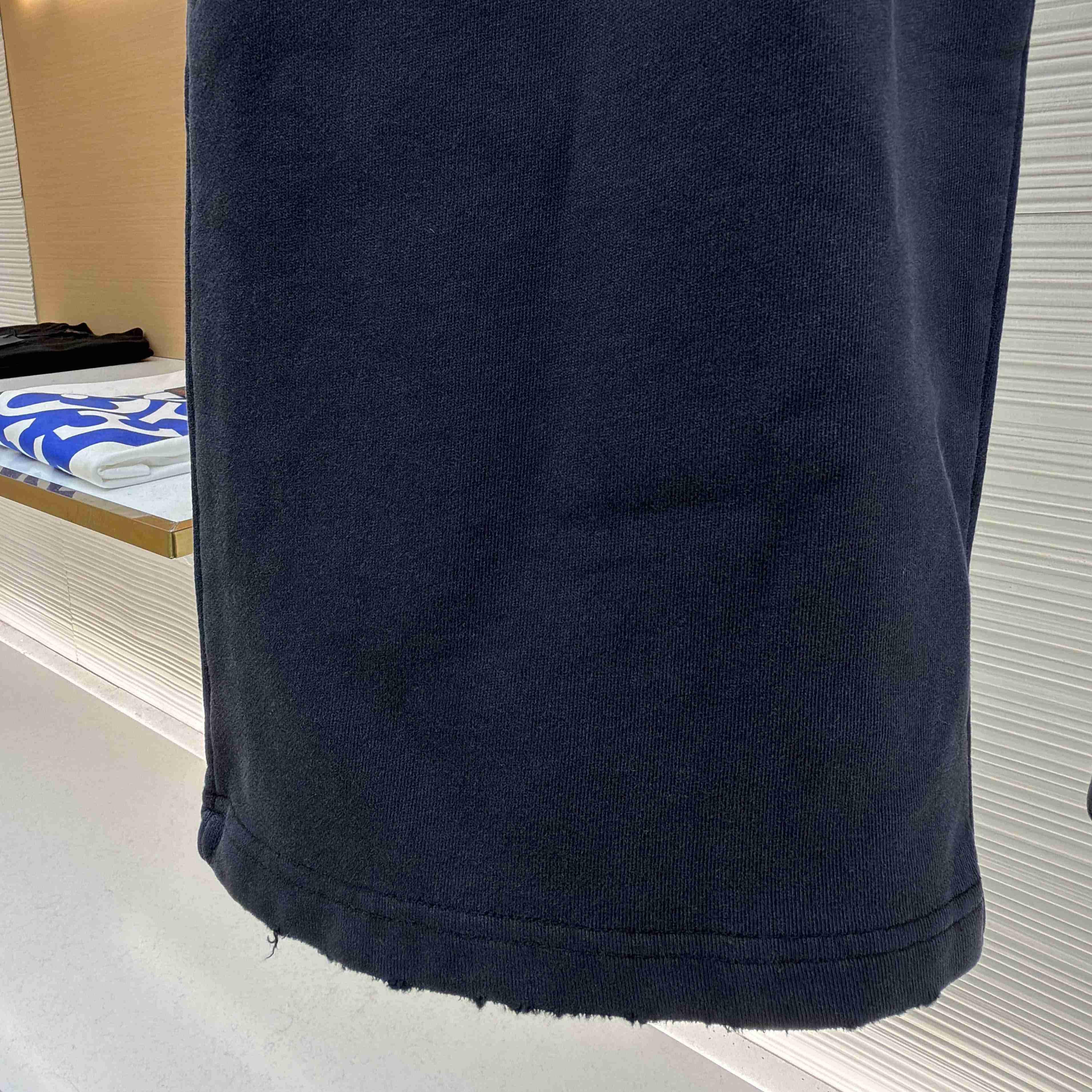 Balenciaga Transparent Tape Baggy Pants In Faded Black - DopestKickz