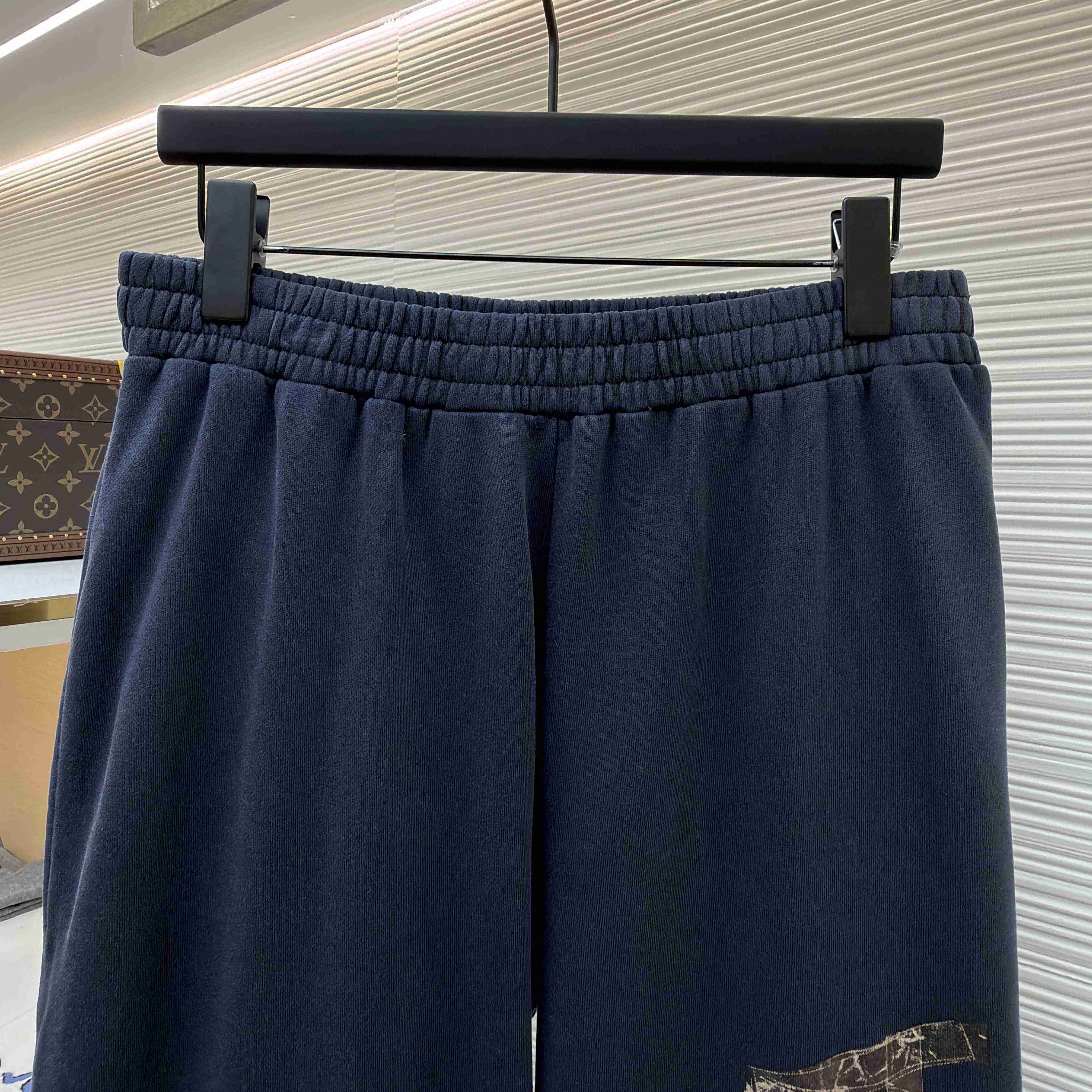 Balenciaga Transparent Tape Baggy Pants In Faded Black - DopestKickz