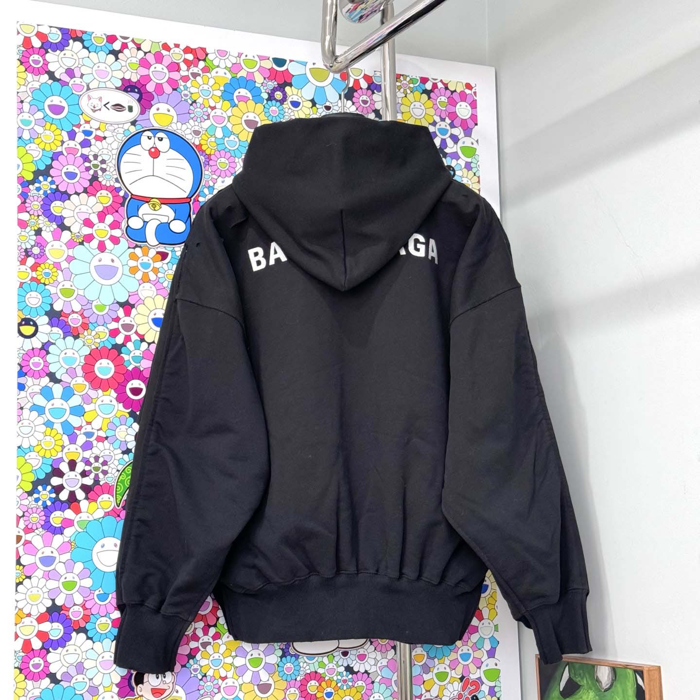 Balenciaga Hooded Cotton Jacket - DopestKickz