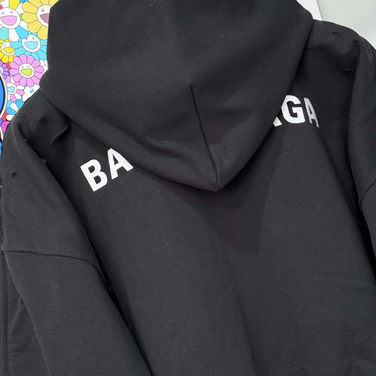 Balenciaga Hooded Cotton Jacket - DopestKickz