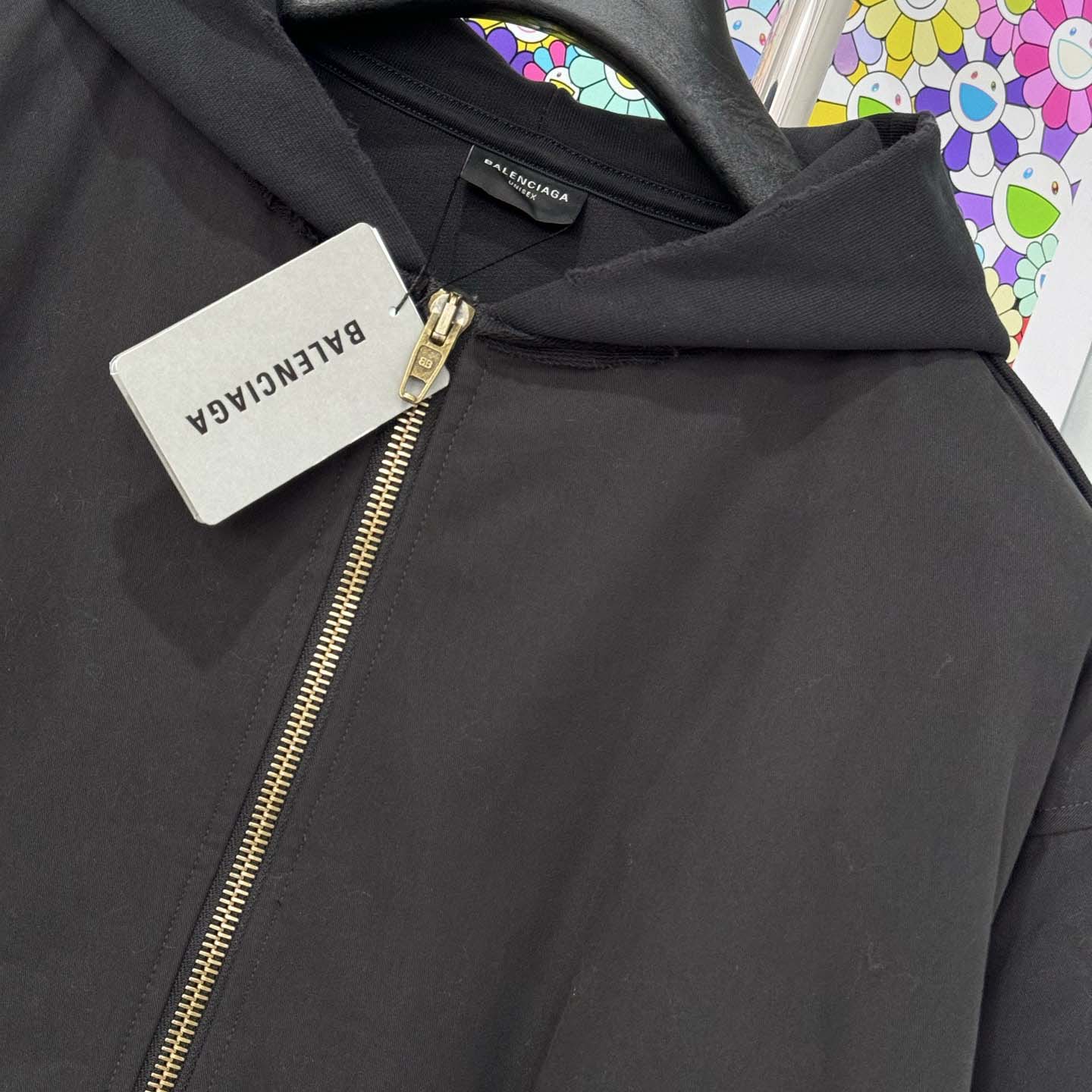 Balenciaga Hooded Cotton Jacket - DopestKickz