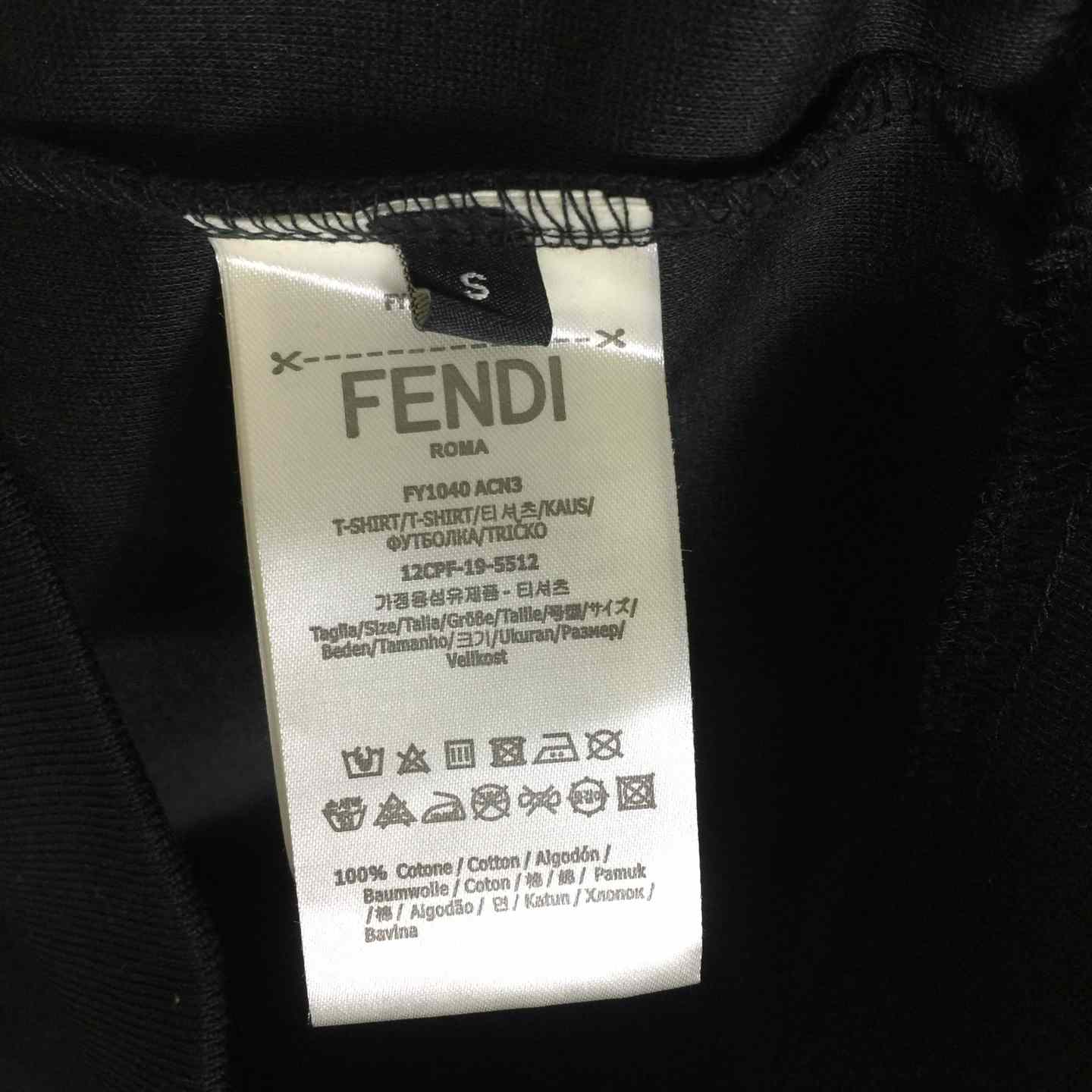 Fendi Black Cotton Sweatshirt - DopestKickz