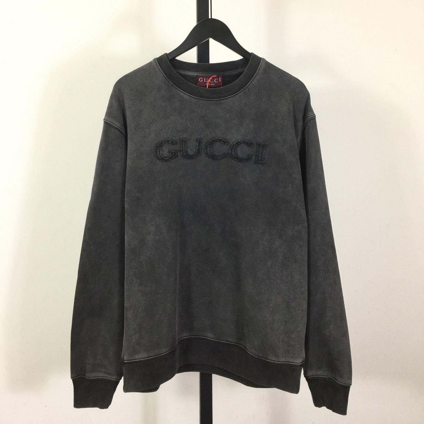 Gucci Cotton Jersey Sweatshirt With Embroidery - DopestKickz