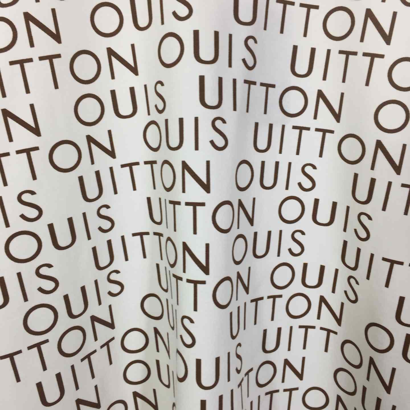 Louis Vuitton Cotton T-shirt With All-over Logo Print - DopestKickz