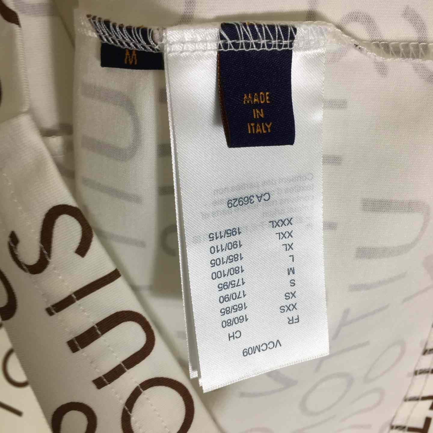 Louis Vuitton Cotton T-shirt With All-over Logo Print - DopestKickz