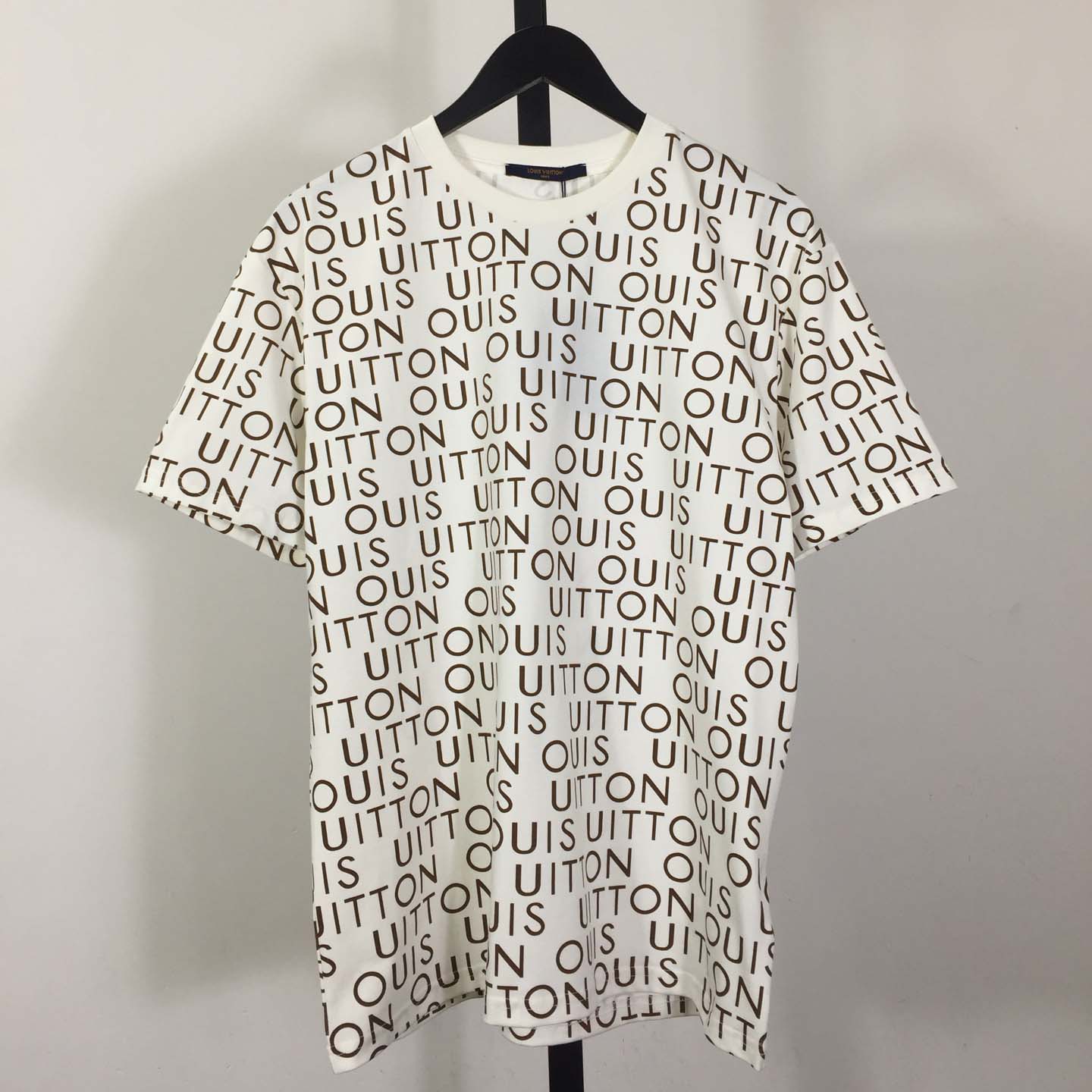 Louis Vuitton Cotton T-shirt With All-over Logo Print - DopestKickz