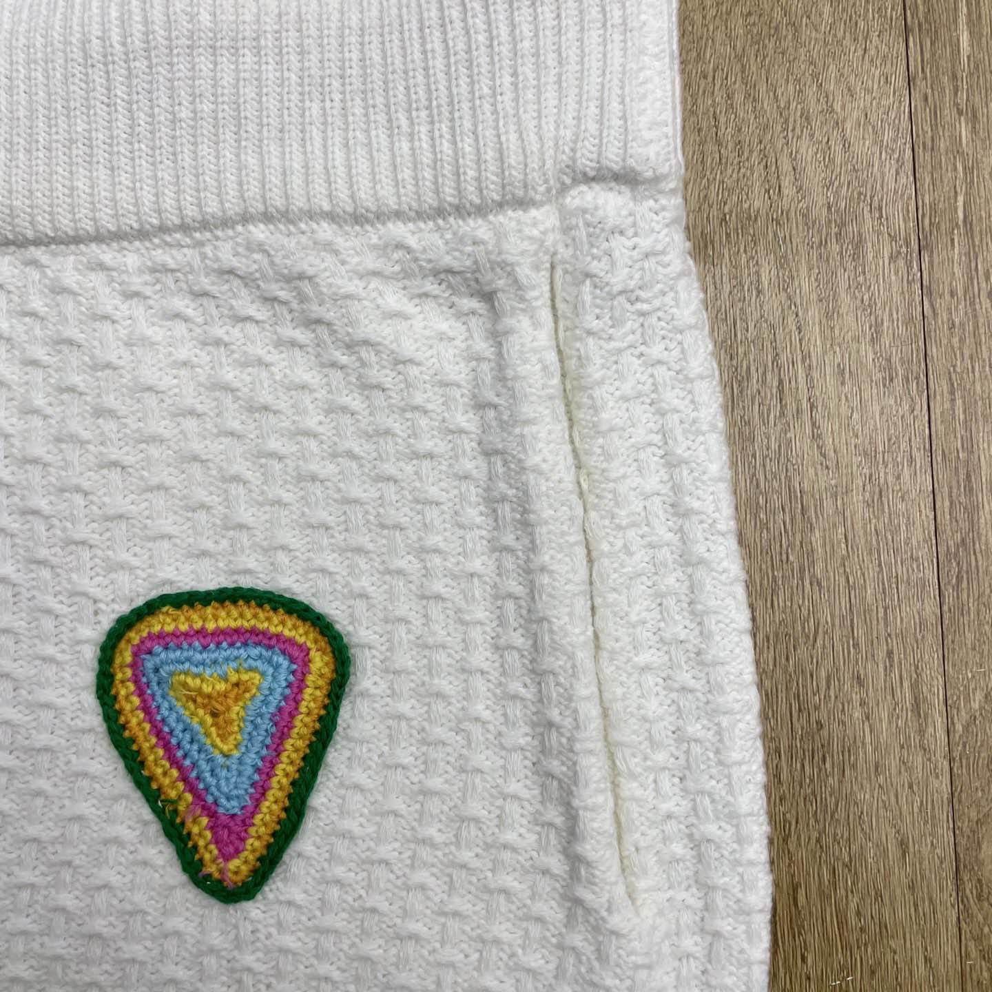 Casablanca Crochet Motif Shorts 'White'   Z6032 - DopestKickz