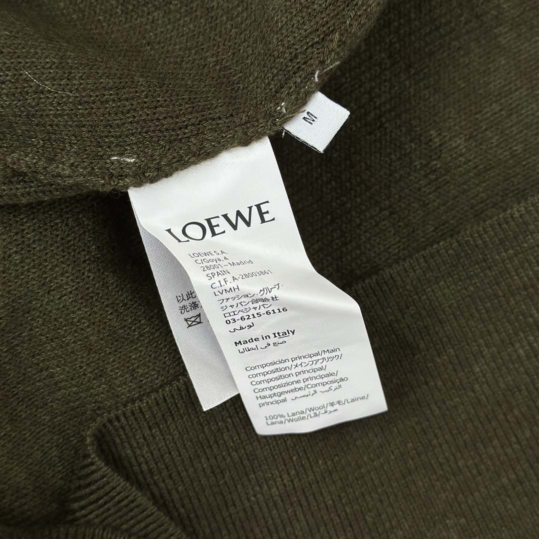 Loewe Anagram Zip-up Hoodie In Wool - DopestKickz