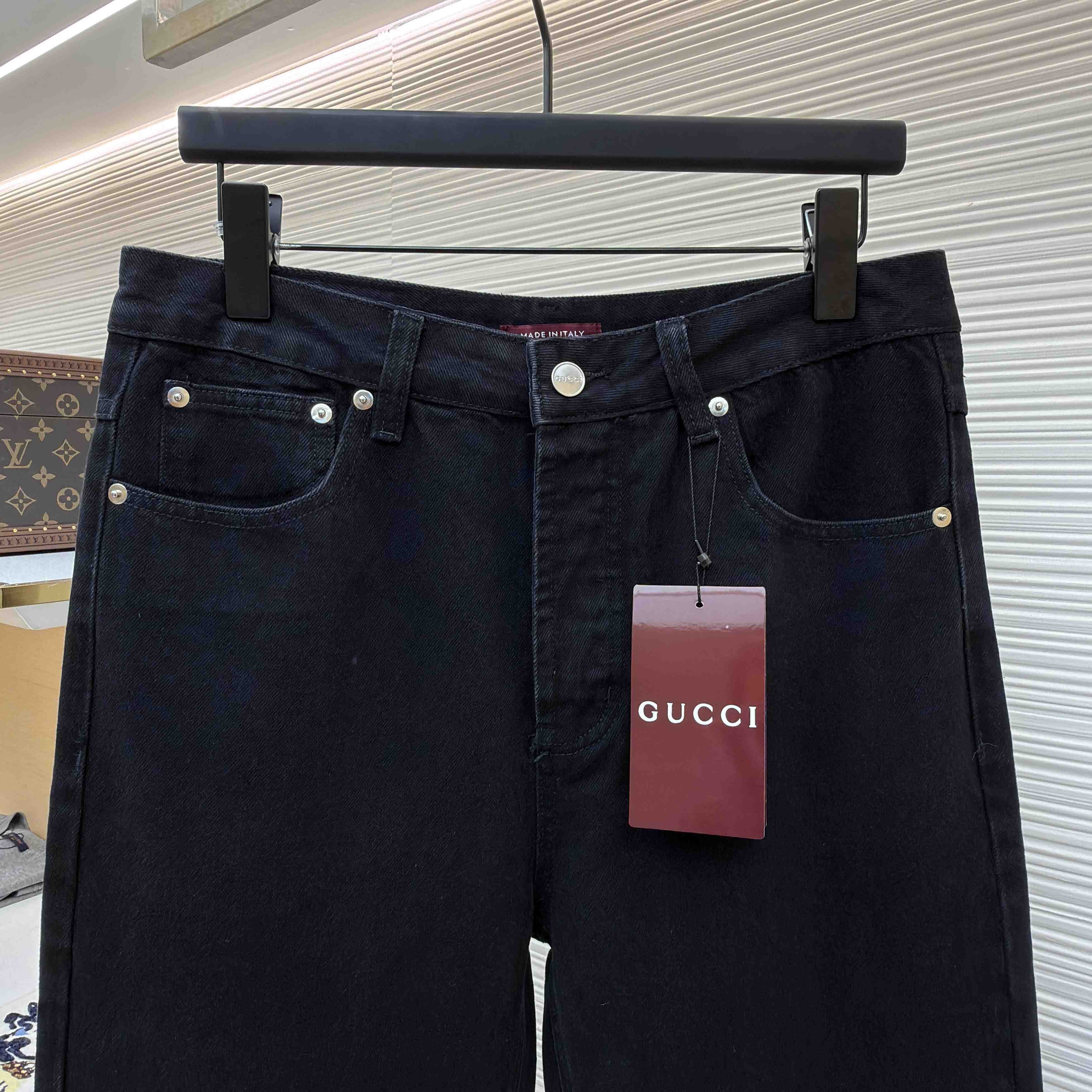 Gucci Denim Jean With Horsebit - DopestKickz