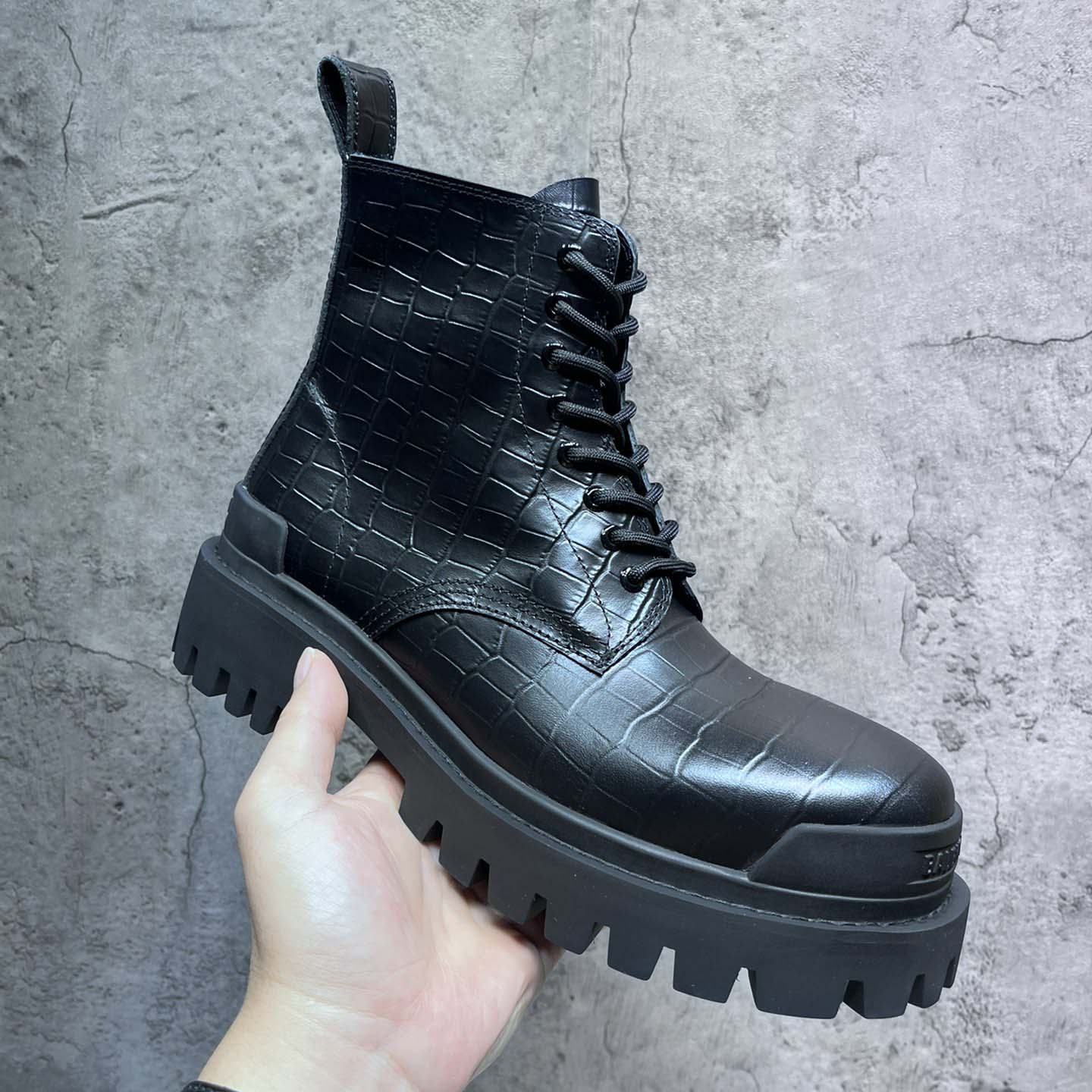 Balenciaga Strike 20mm Lace-up Boot - DopestKickz