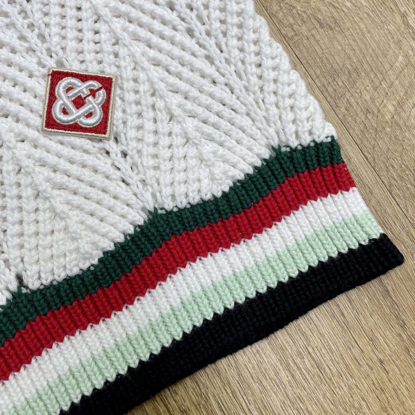 Casablanca Chevron Faux Crochet Shorts   Z6030 - DopestKickz