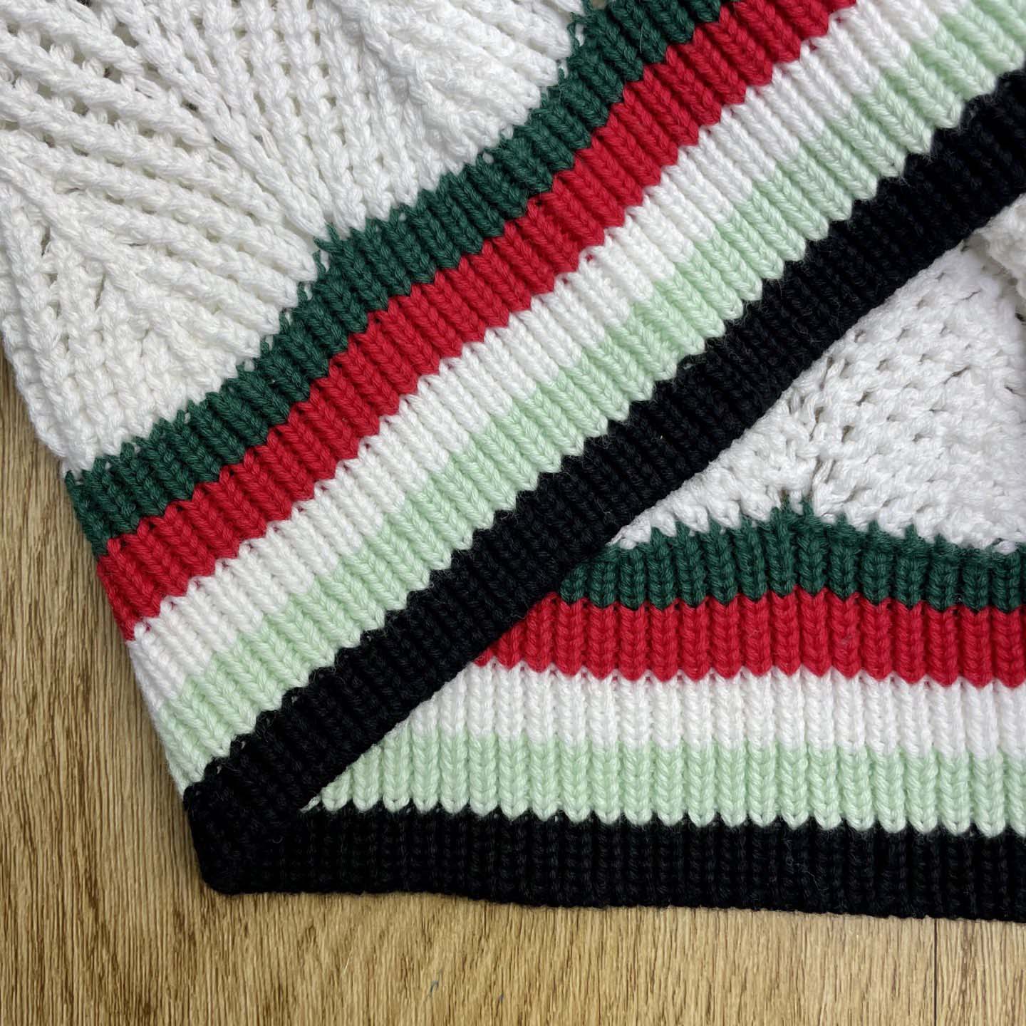 Casablanca Chevron Faux Crochet Shorts   Z6030 - DopestKickz