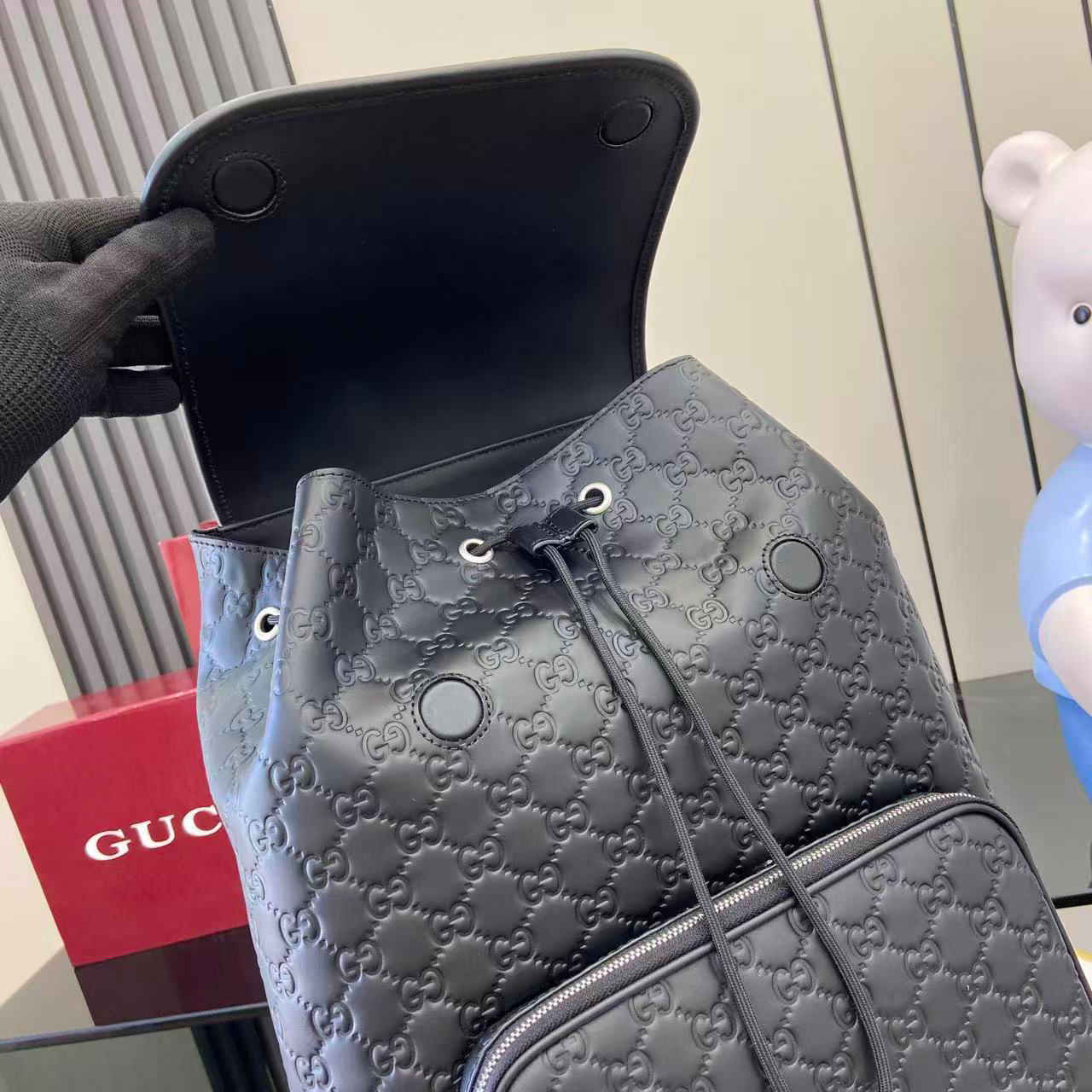 Gucci Emblem Medium Backpack 854750 - DopestKickz