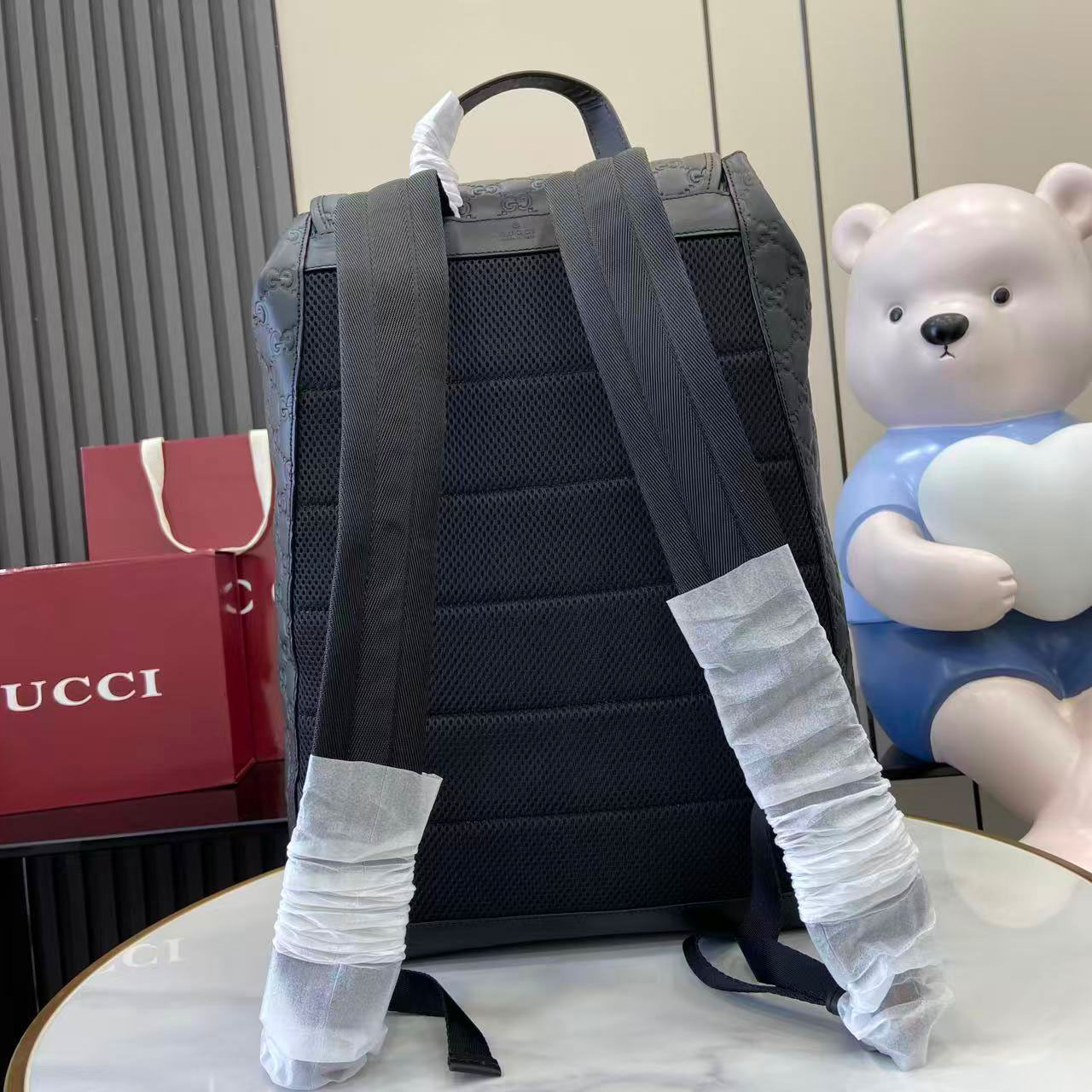 Gucci Emblem Medium Backpack 854750 - DopestKickz