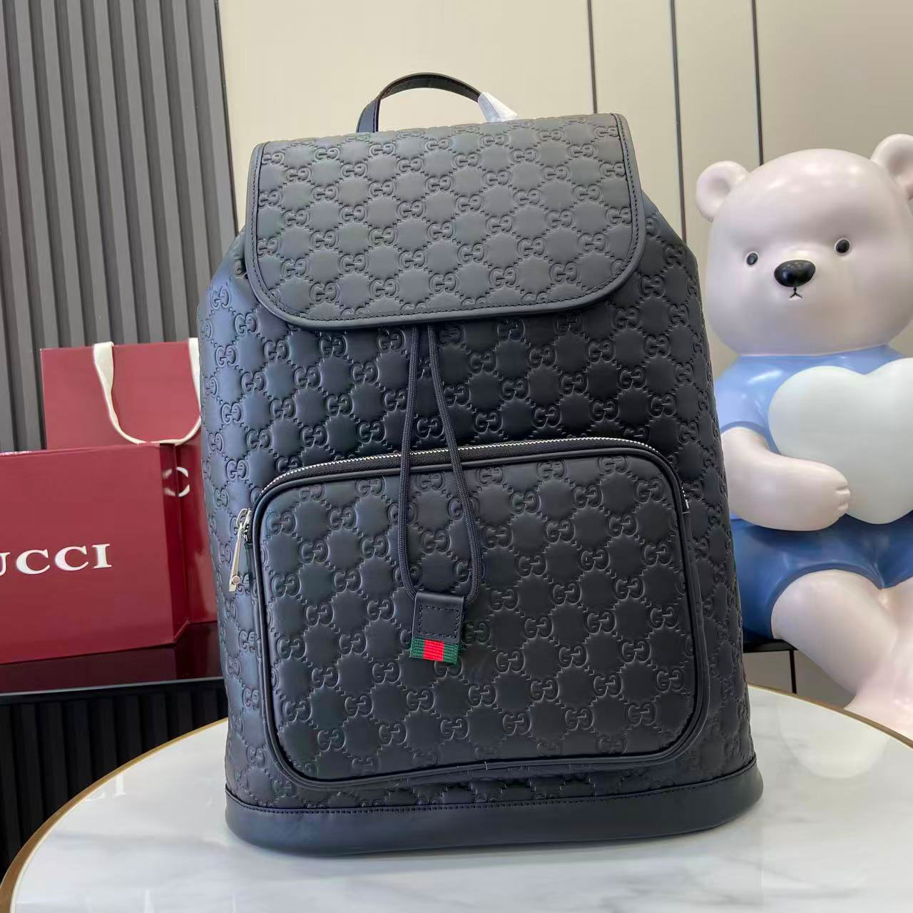 Gucci Emblem Medium Backpack 854750 - DopestKickz