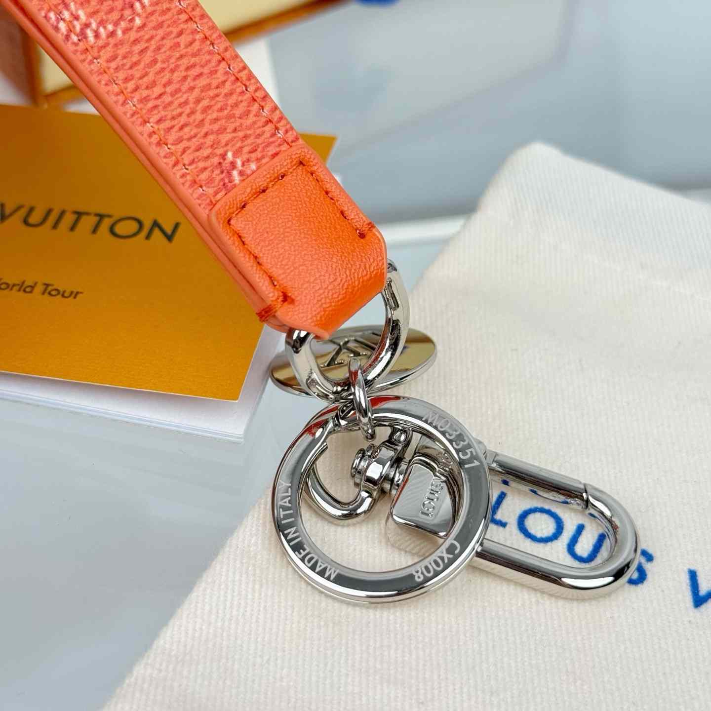Louis Vuitton LV Slim Dragonne Key Holder and Bag Charm S00  - DopestKickz
