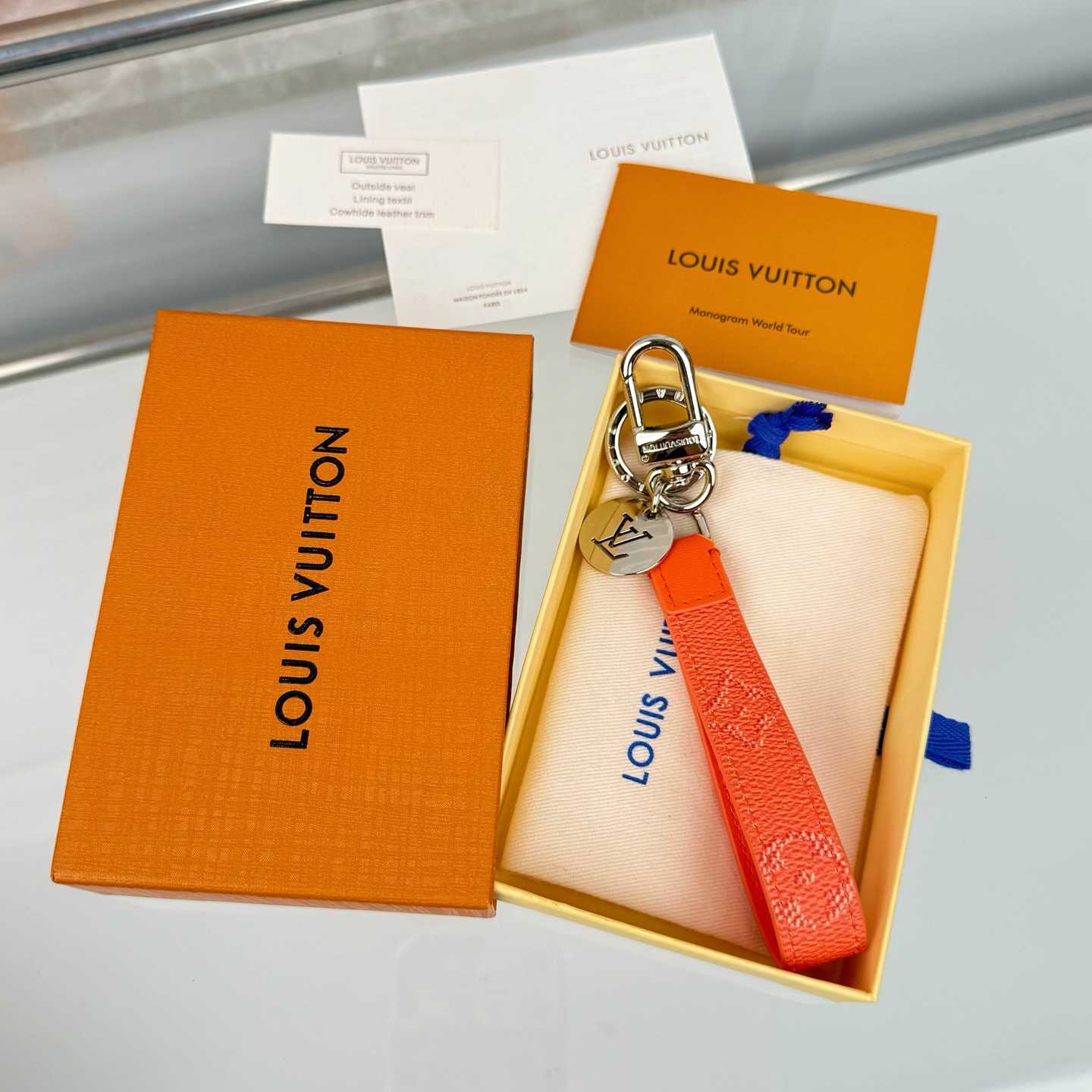 Louis Vuitton LV Slim Dragonne Key Holder and Bag Charm S00  - DopestKickz