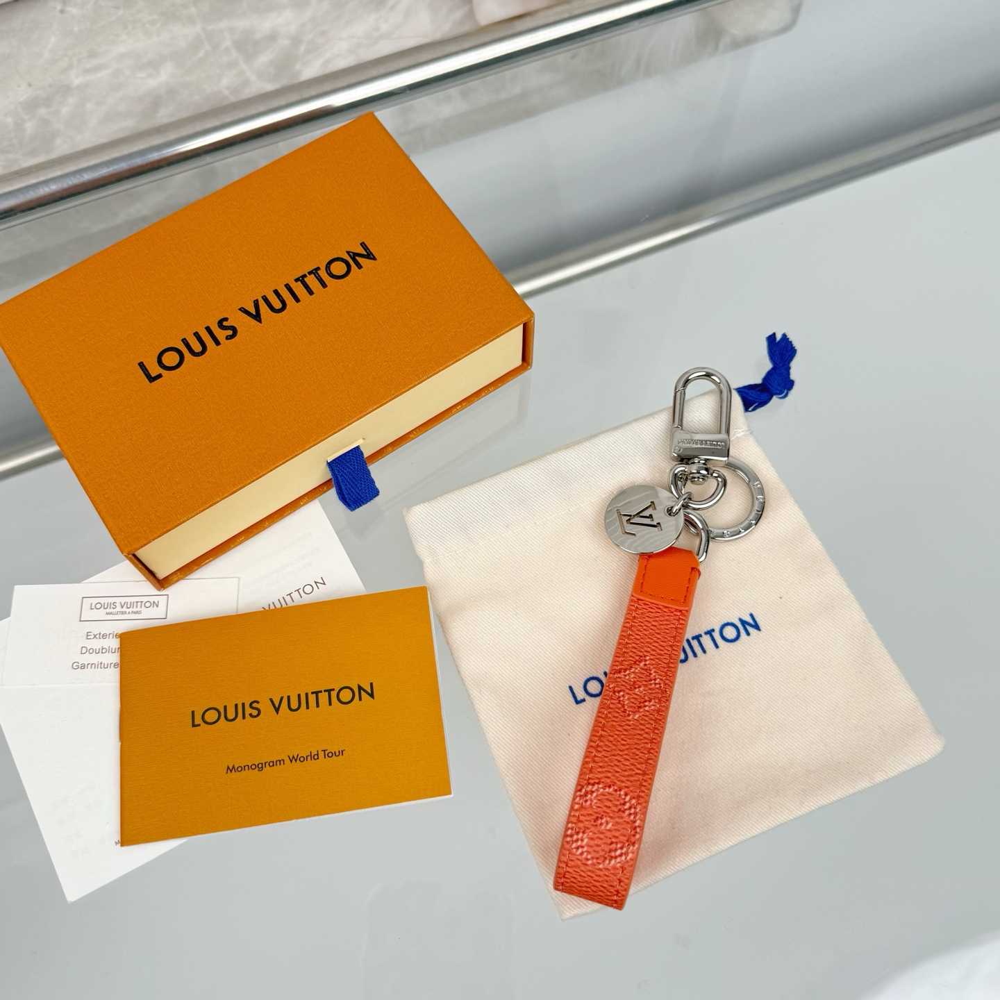 Louis Vuitton LV Slim Dragonne Key Holder and Bag Charm S00  - DopestKickz