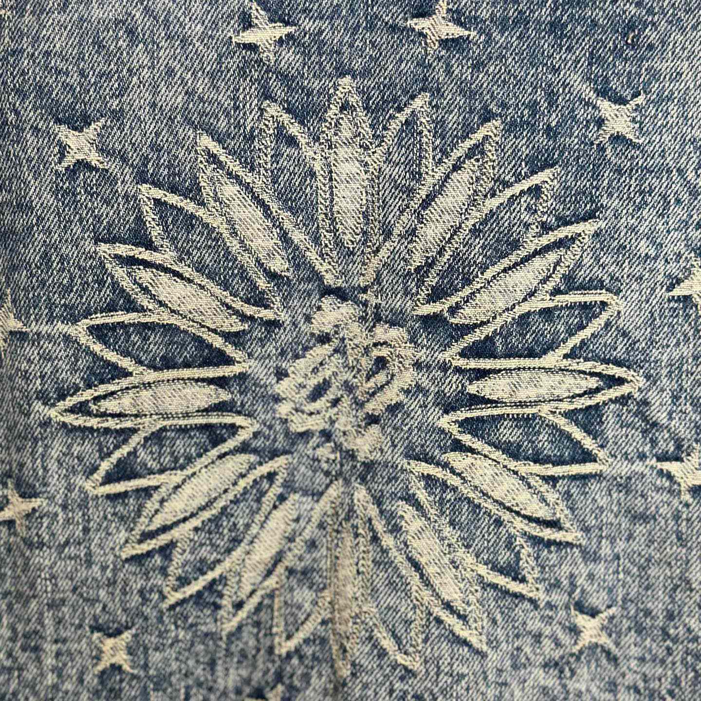 Supreme Bandana Jacquard Denim Hooded Work Jacket 'Blue' - DopestKickz