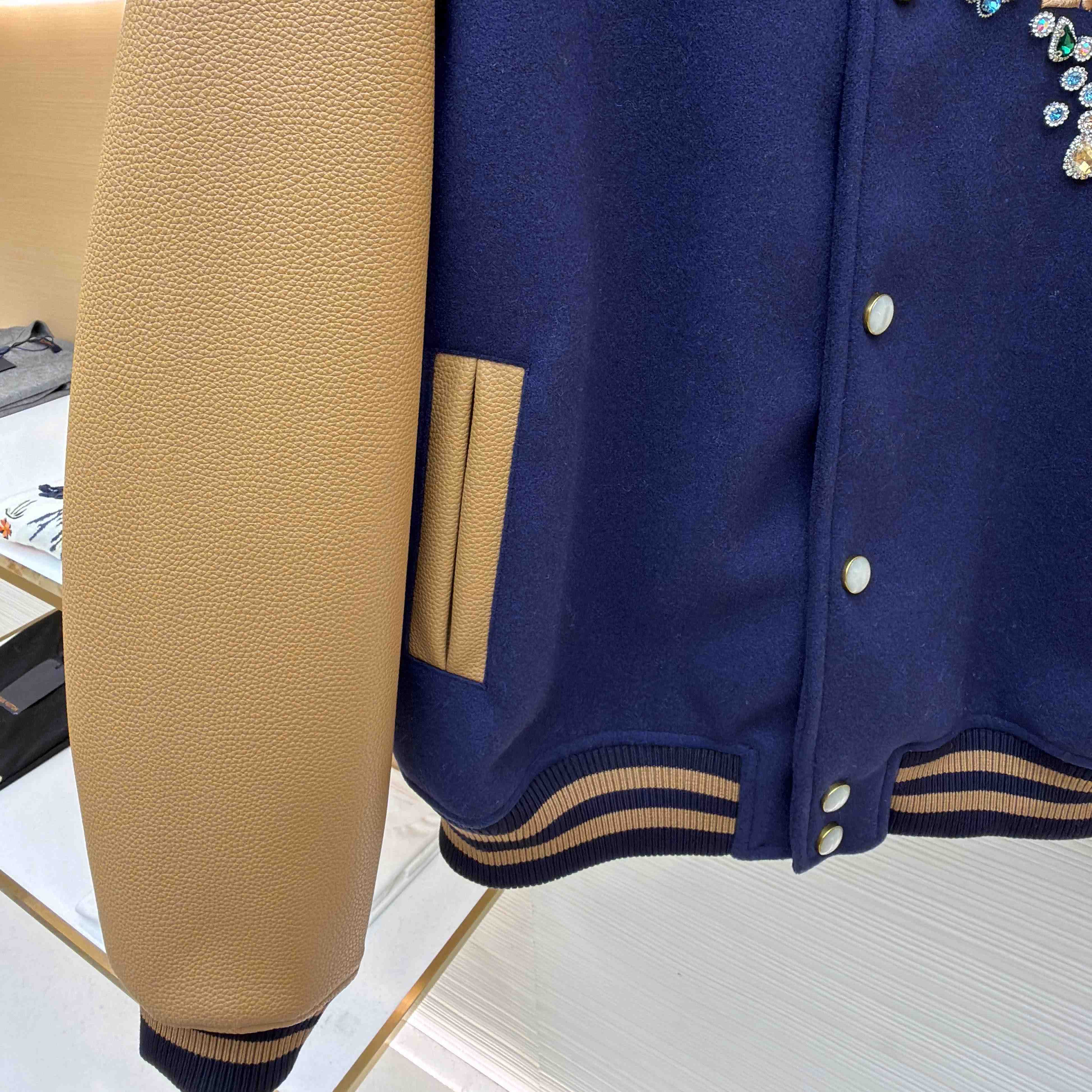 Louis Vuitton Embellished Varsity Jacket   1AJUZ7 - DopestKickz