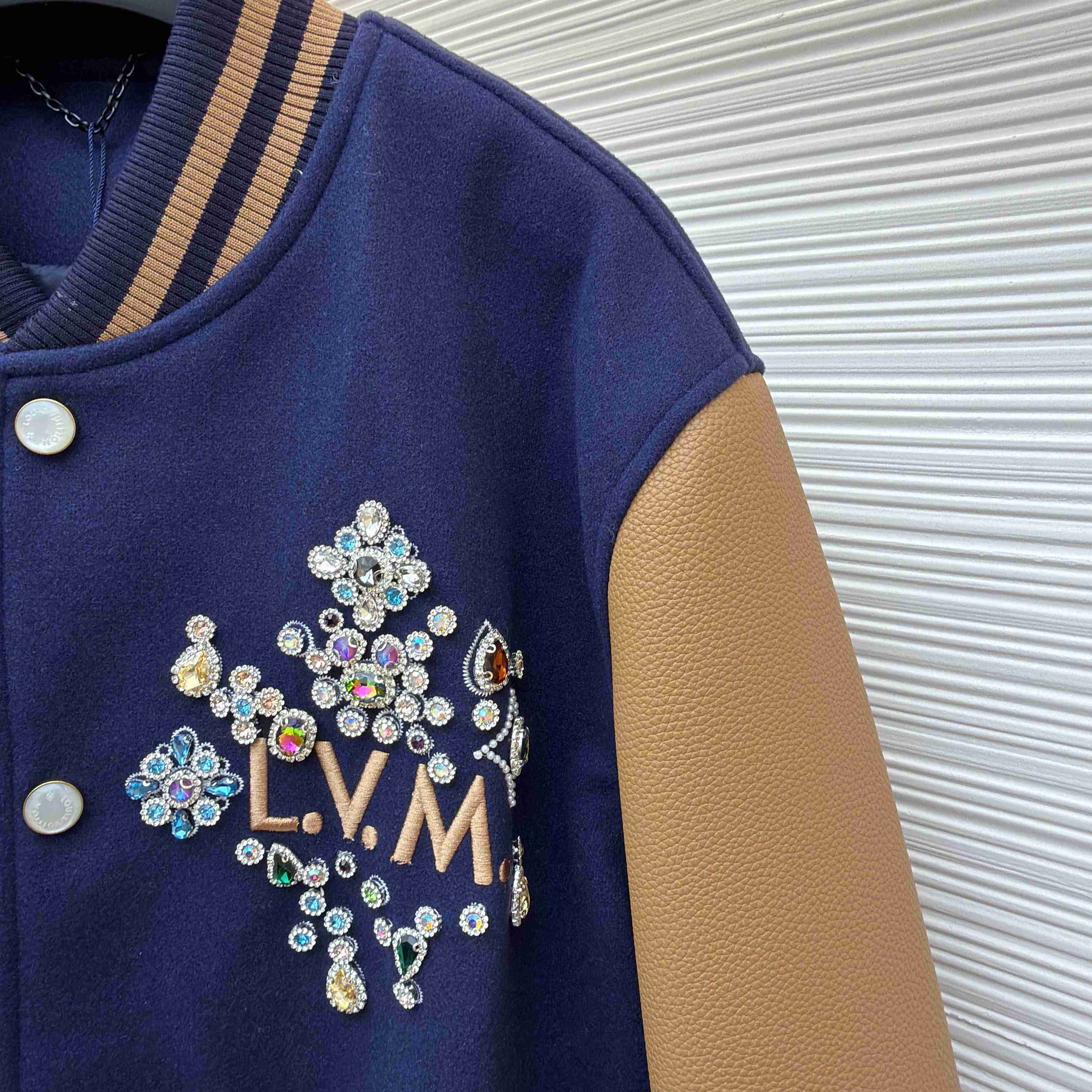 Louis Vuitton Embellished Varsity Jacket   1AJUZ7 - DopestKickz