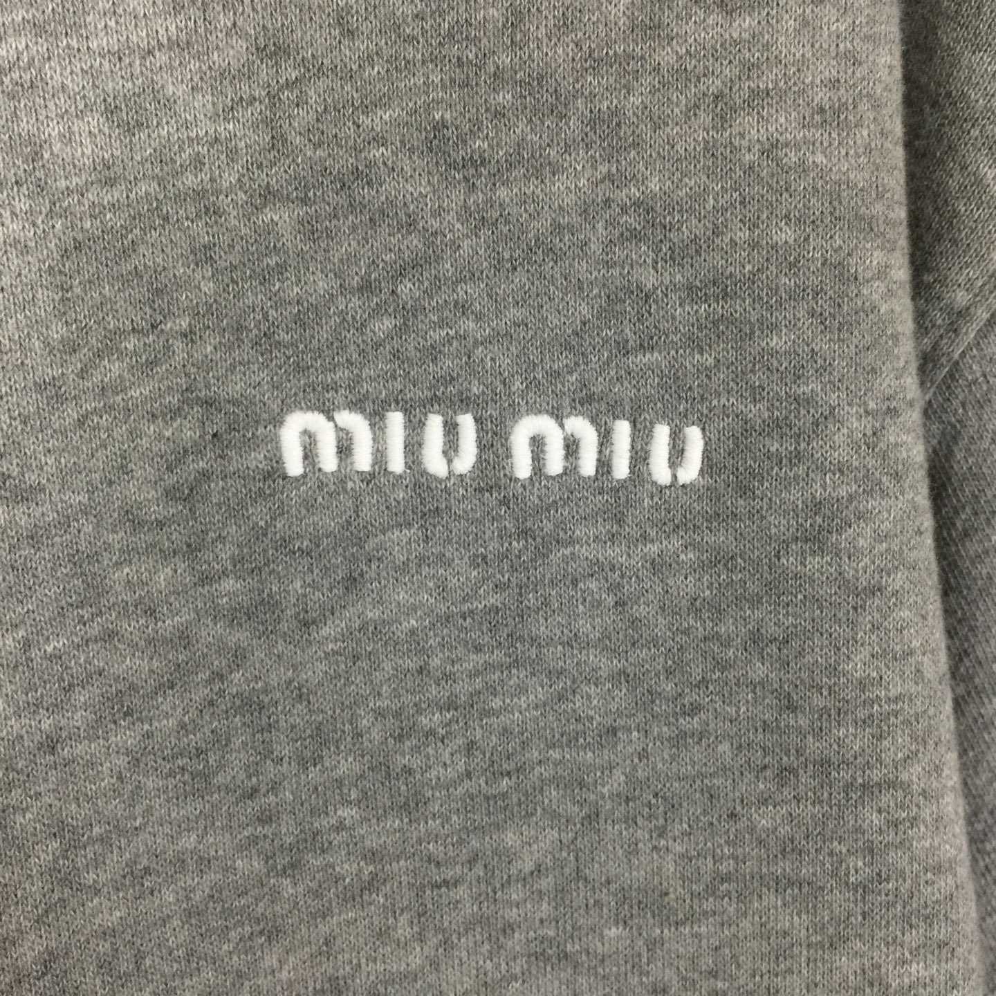Miu Miu Cotton Fleece Zipper Sweatshirt - DopestKickz
