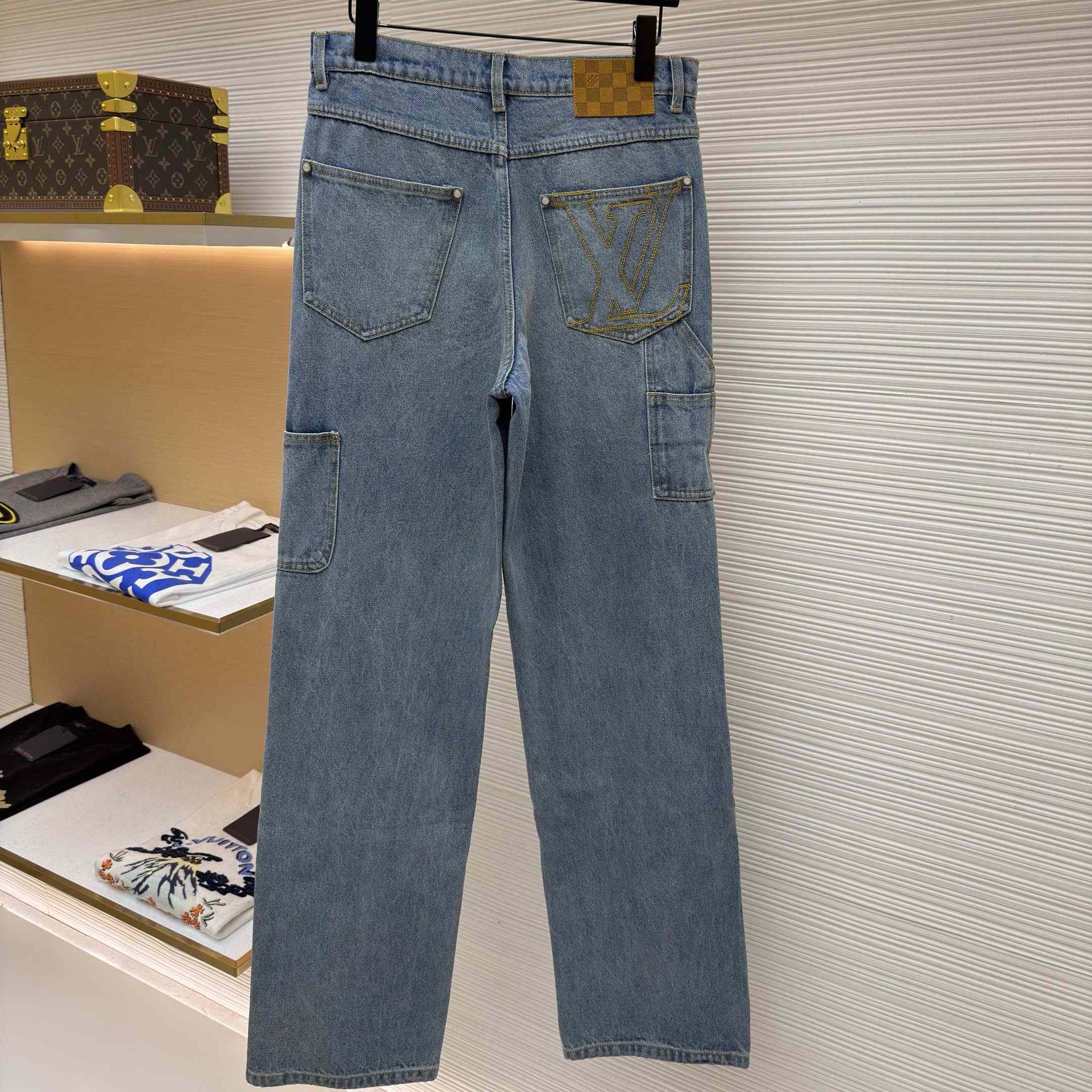 Louis Vuitton Denim Carpenter Pants    1AJBKQ - DopestKickz